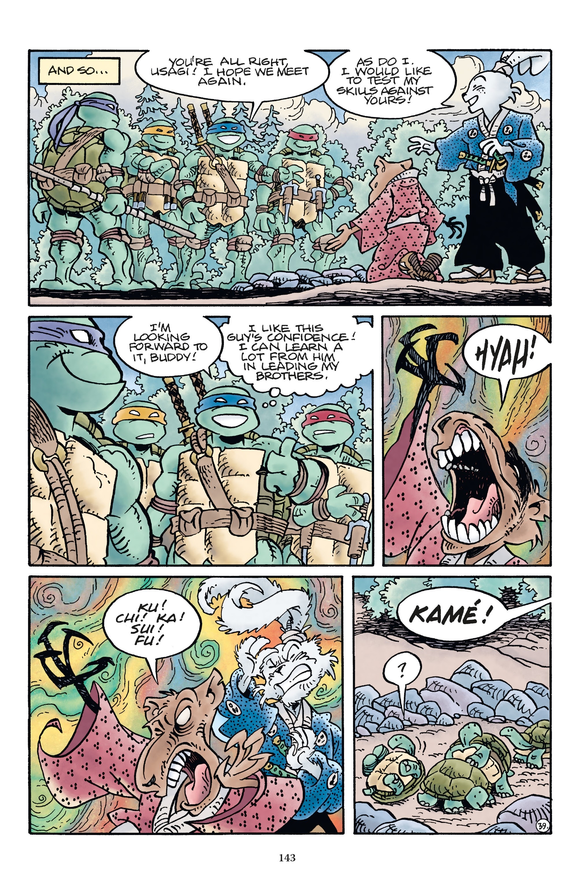 Read online Usagi Yojimbo/Teenage Mutant Ninja Turtles: The Complete Collection comic -  Issue # TPB (Part 2) - 34