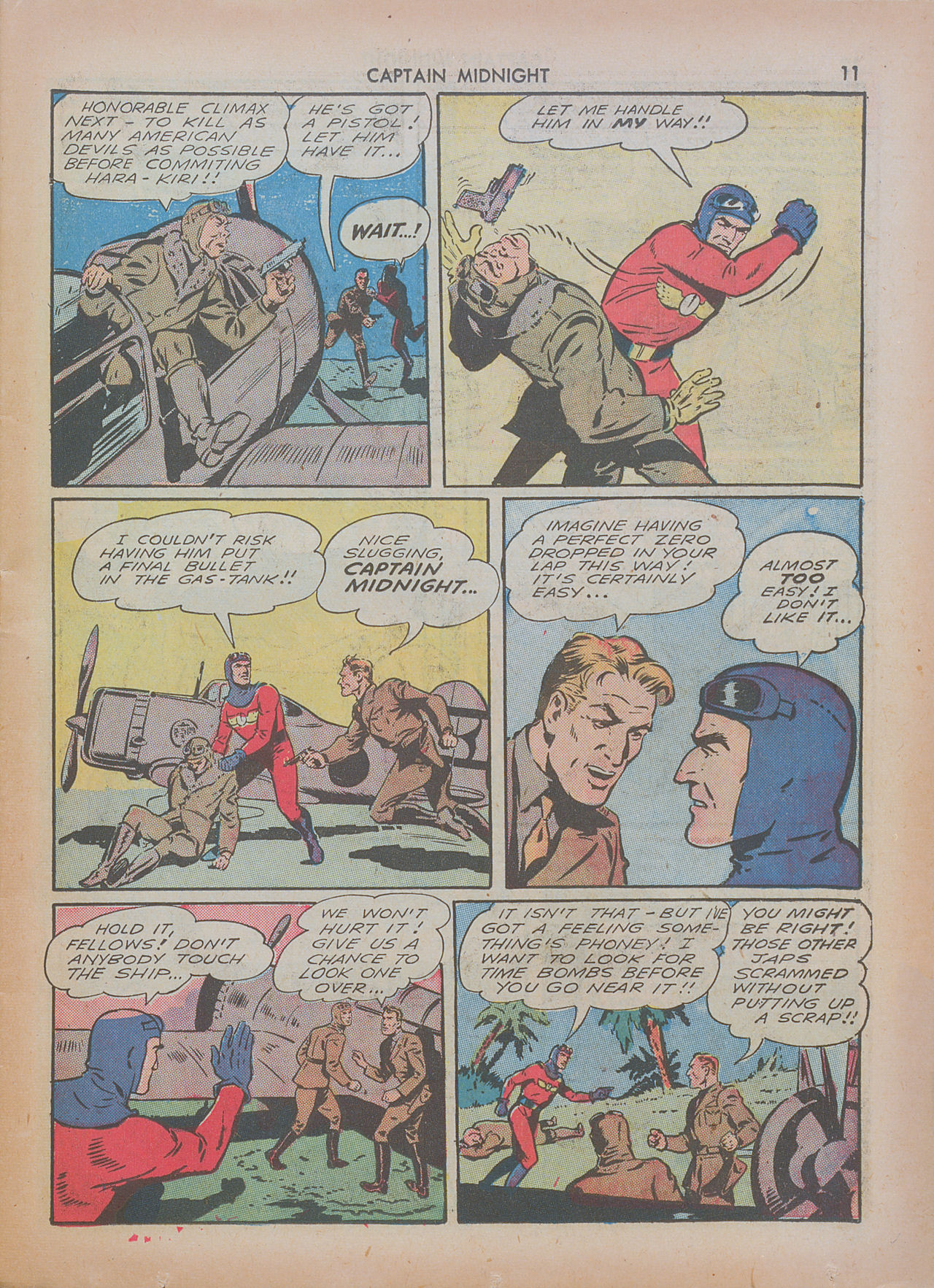 Read online Captain Midnight (1942) comic -  Issue #7 - 11