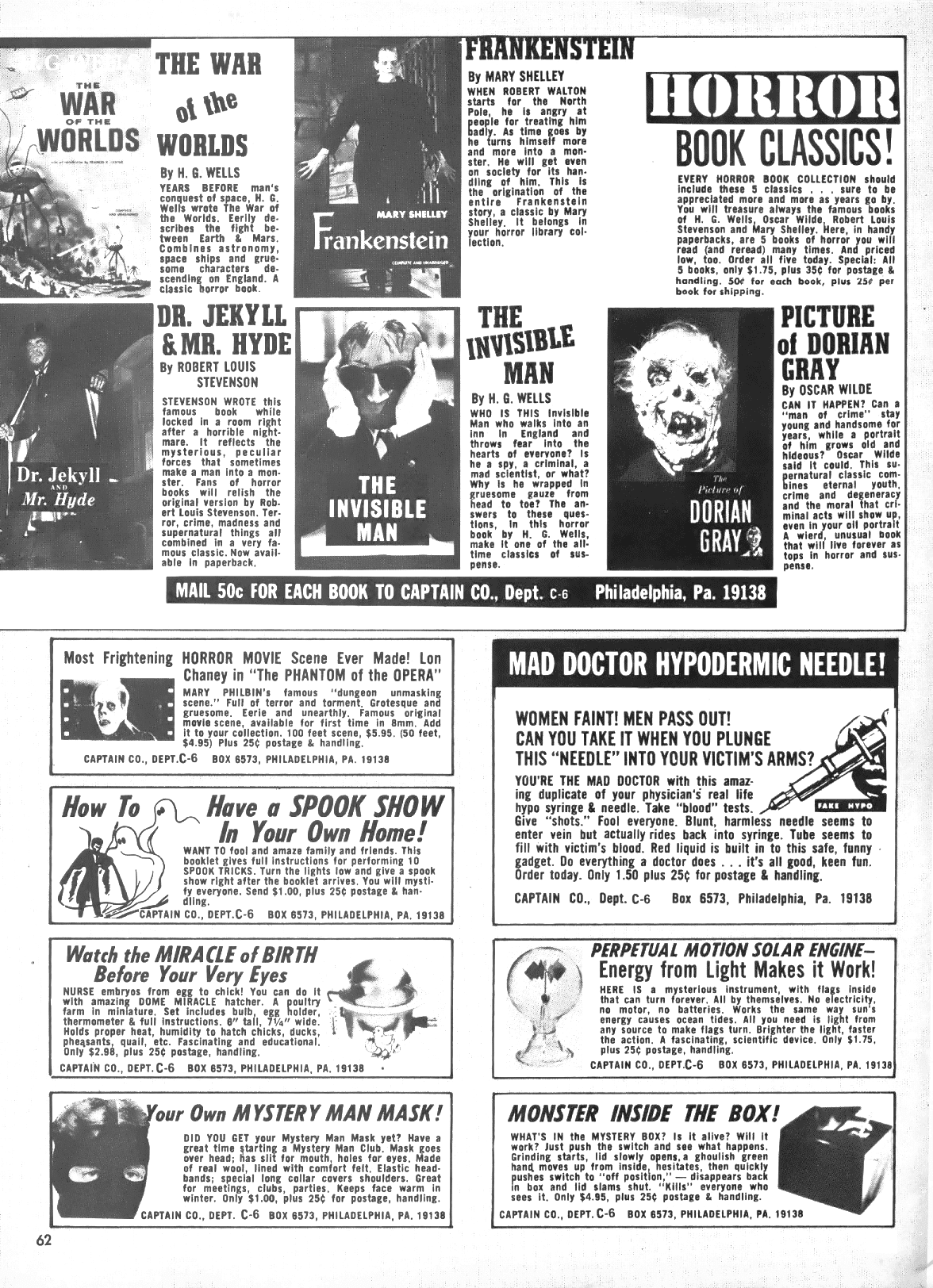 Read online Creepy (1964) comic -  Issue #6 - 62