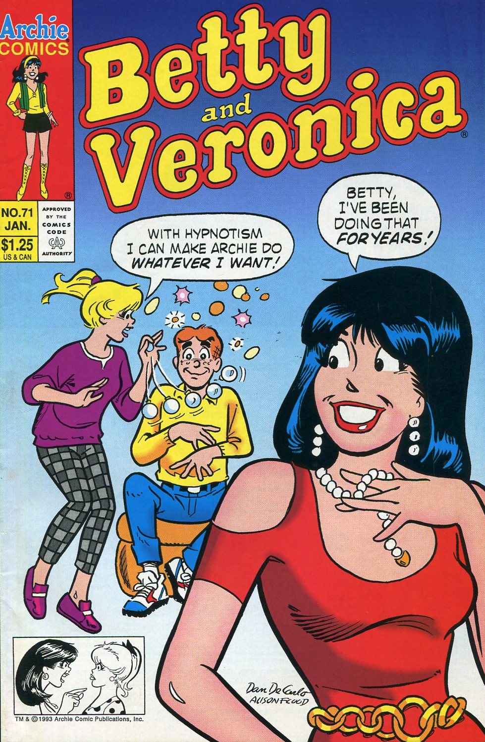 Read online Betty and Veronica (1987) comic -  Issue #71 - 1