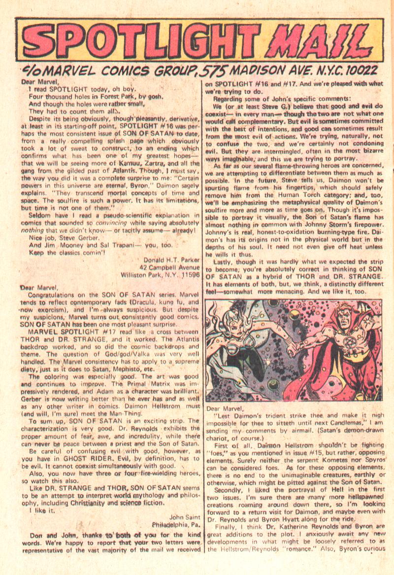 Read online Marvel Spotlight (1971) comic -  Issue #19 - 2