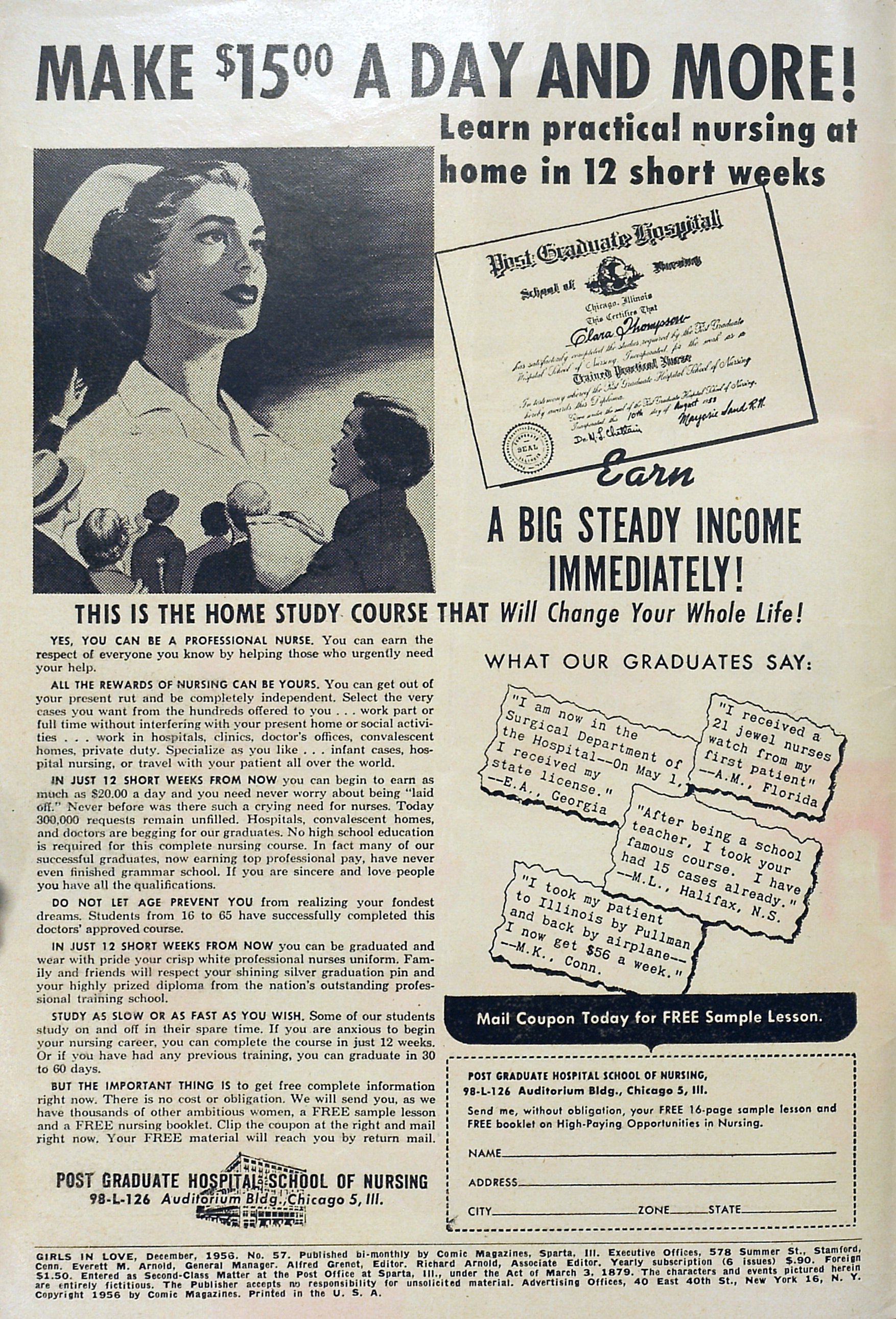 Read online Girls in Love (1955) comic -  Issue #57 - 2