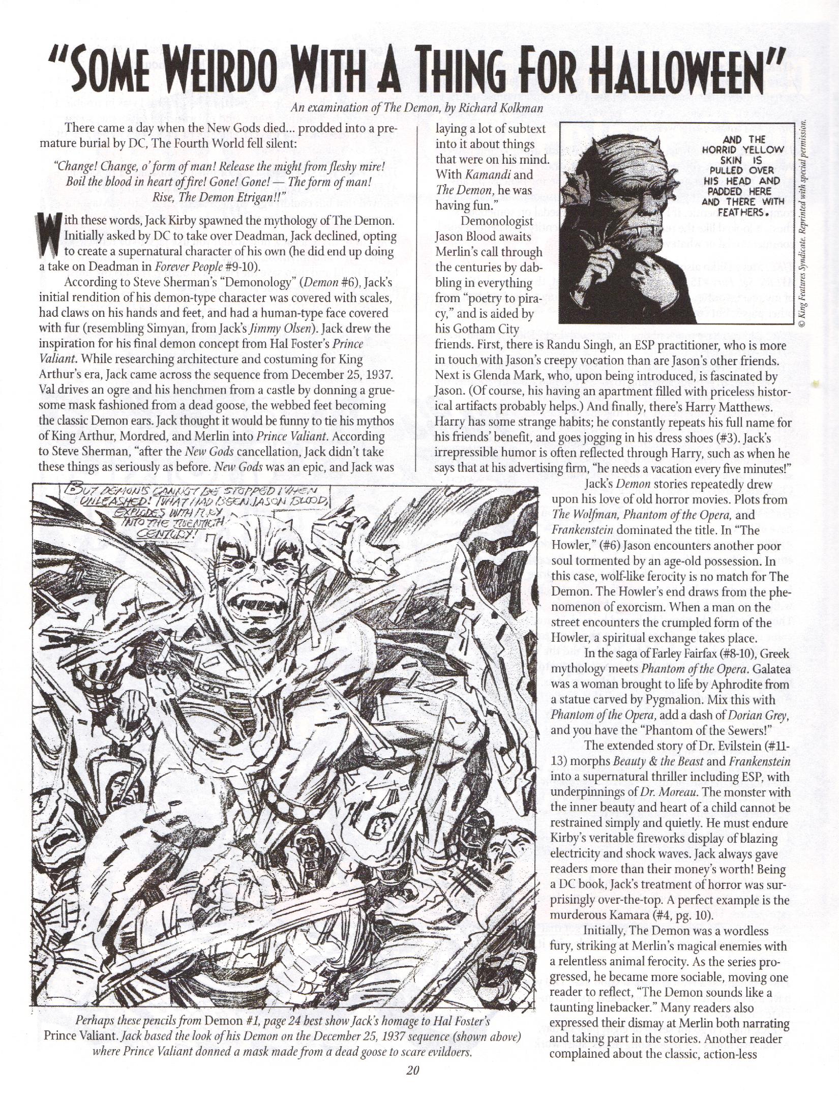 Read online The Jack Kirby Collector comic -  Issue #13 - 20