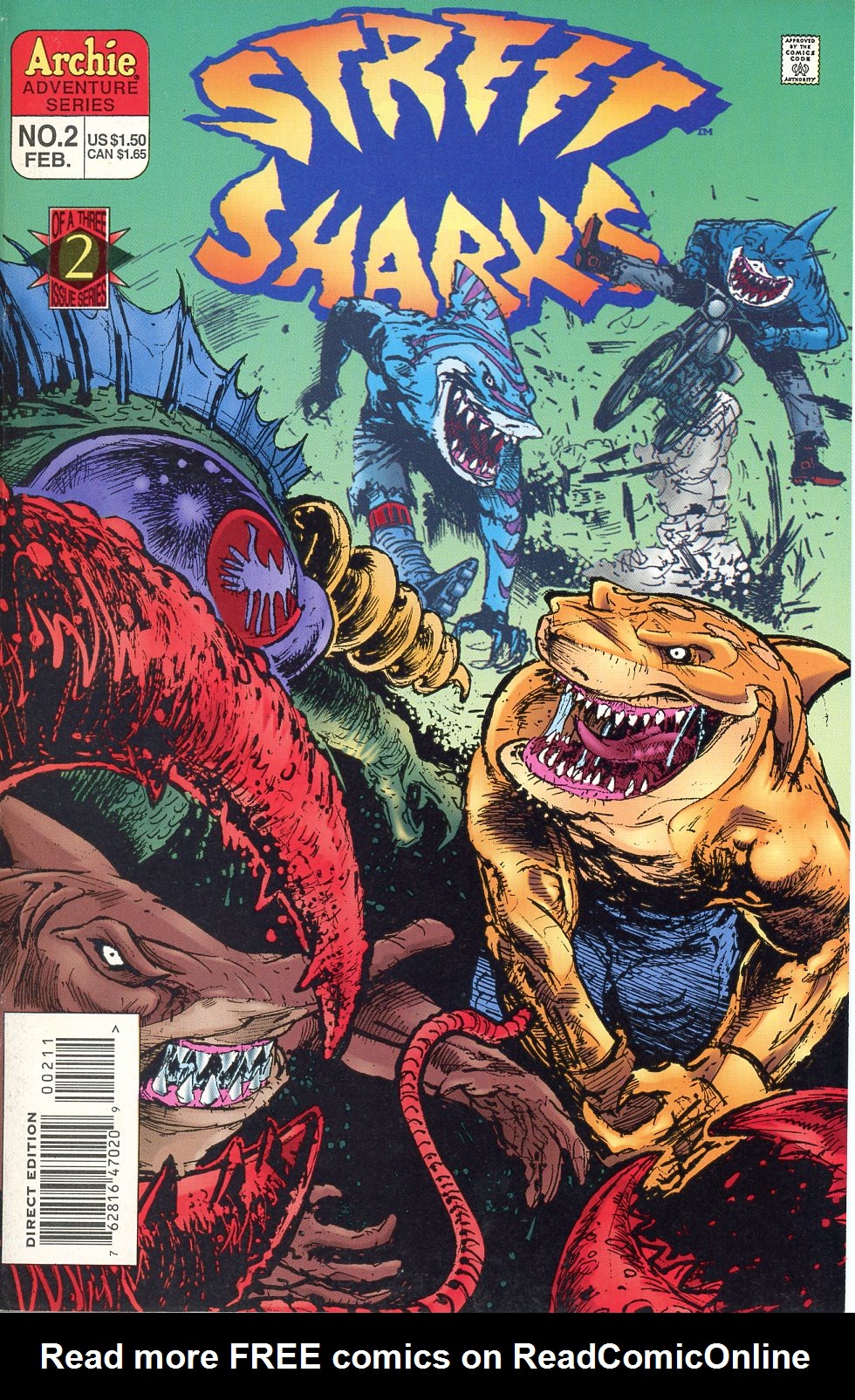 Read online Street Sharks comic -  Issue #2 - 1