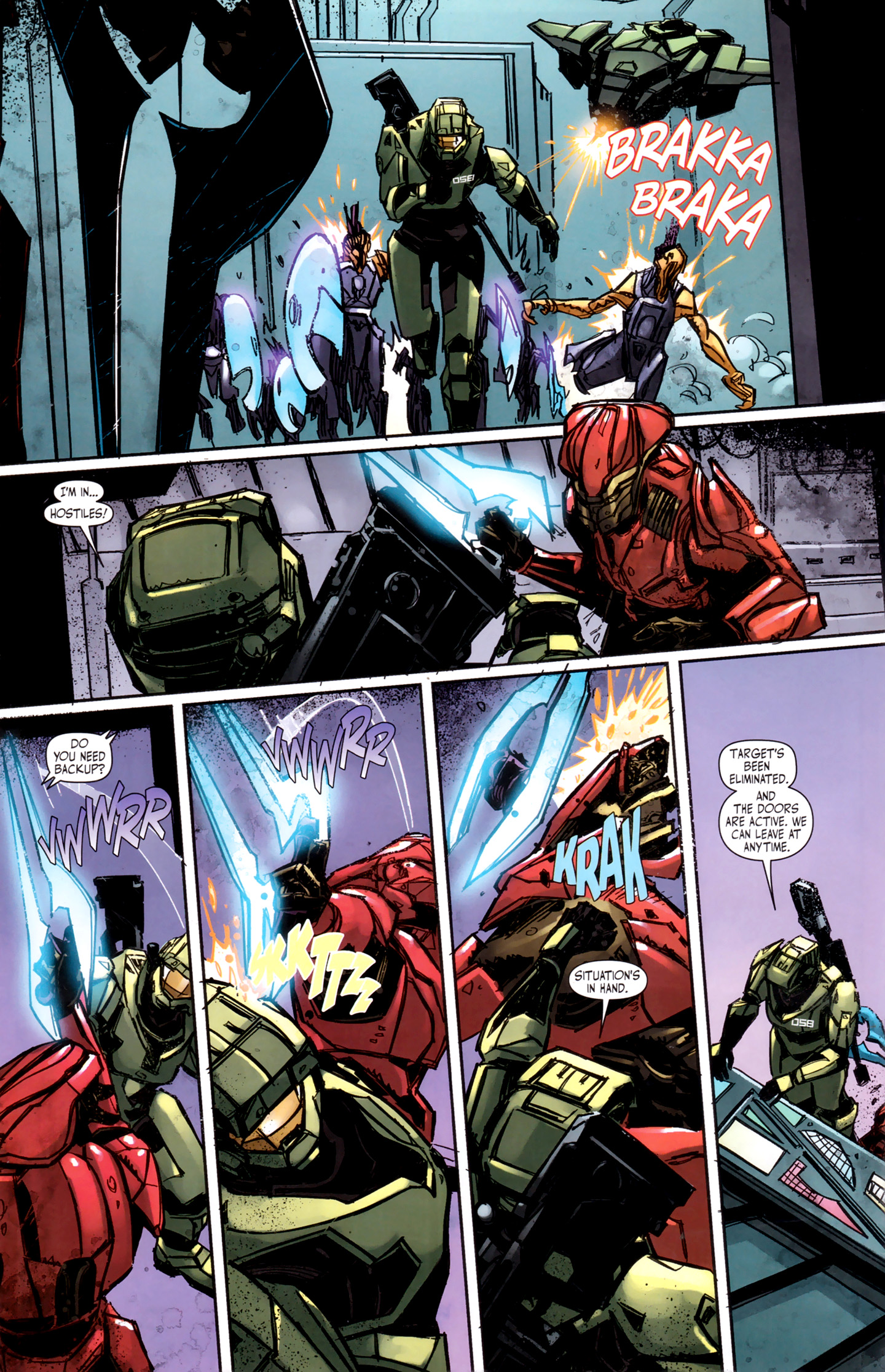 Read online Halo: Fall Of Reach - Invasion comic -  Issue #4 - 20