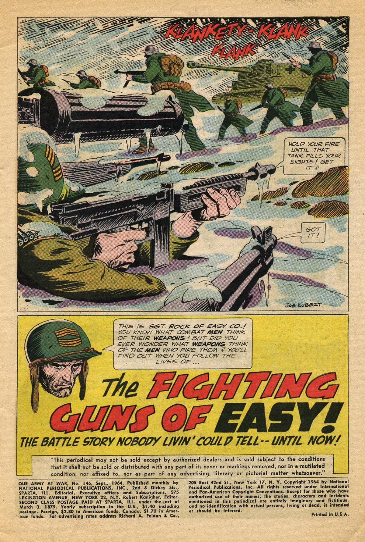 Read online Our Army at War (1952) comic -  Issue #146 - 3