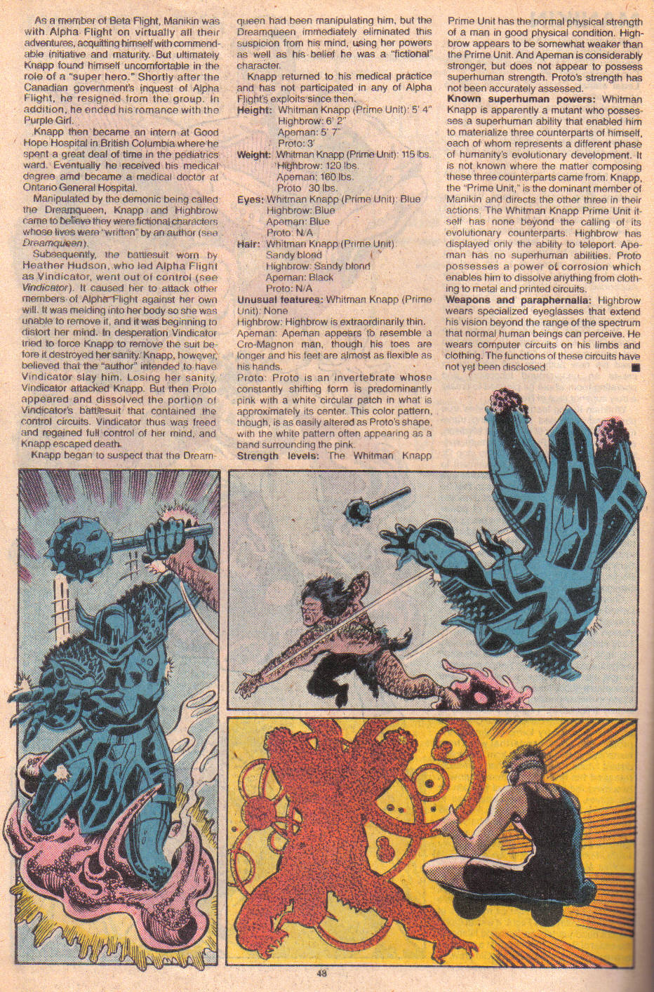 Read online The Official Handbook of the Marvel Universe: Update '89 comic -  Issue #4 - 50