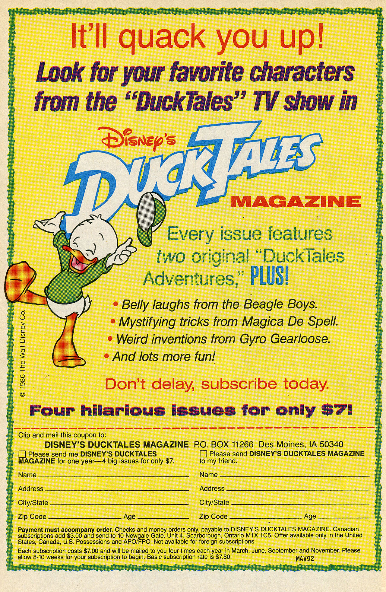 Read online Count Duckula comic -  Issue #6 - 28