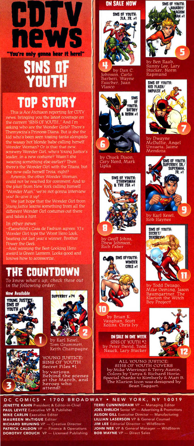 Read online Sins of Youth comic -  Issue # Wonder Girls - 23