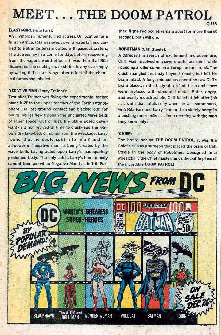 Read online Doom Patrol (1964) comic -  Issue #122 - 22