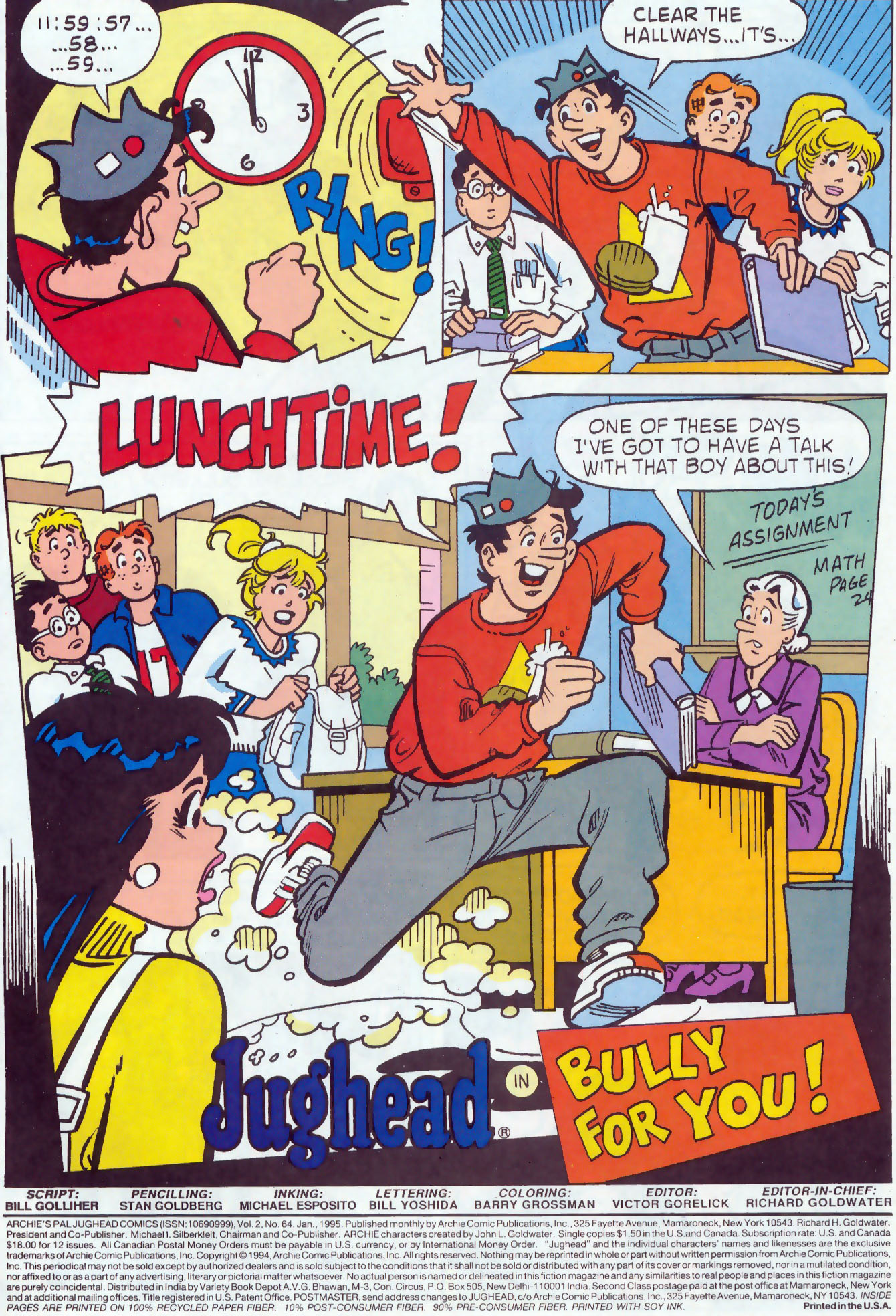 Read online Archie's Pal Jughead Comics comic -  Issue #64 - 2