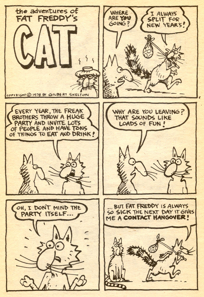 Read online Adventures of Fat Freddy's Cat comic -  Issue #5 - 24
