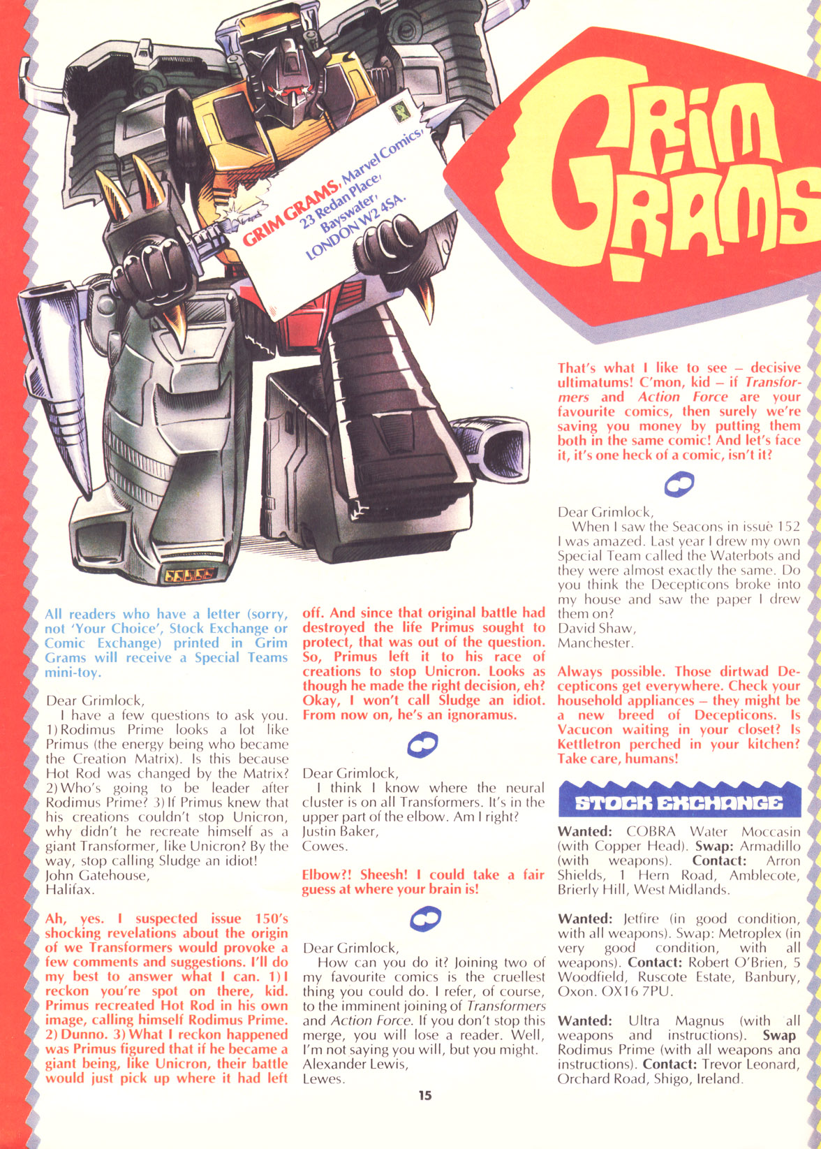 Read online The Transformers (UK) comic -  Issue #160 - 14