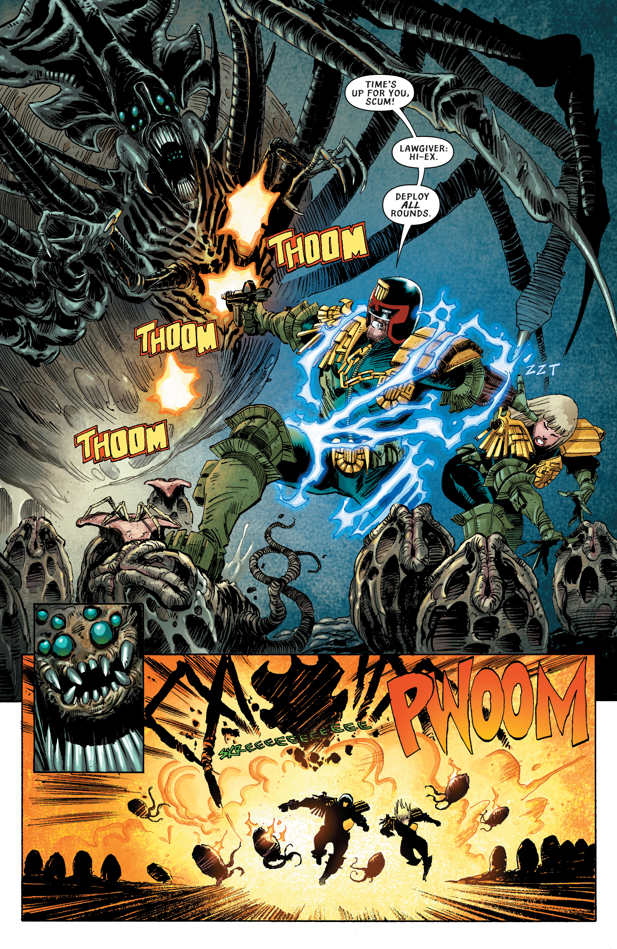 Read online Predator Vs. Judge Dredd Vs. Aliens comic -  Issue #4 - 22