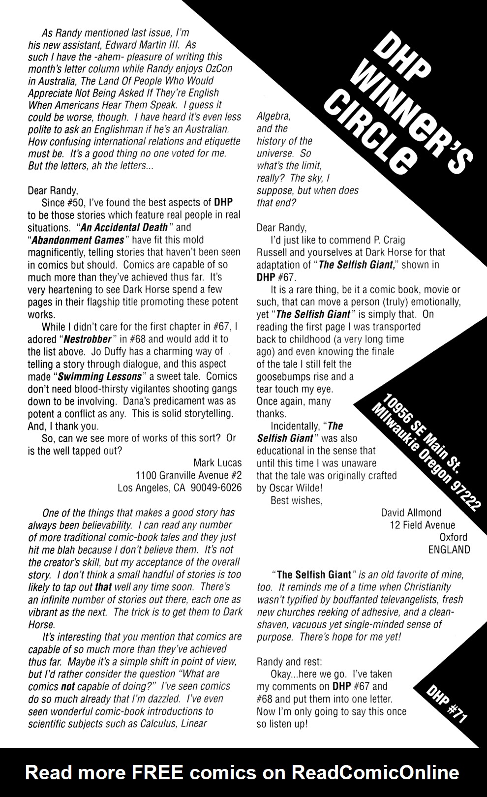 Read online Dark Horse Presents (1986) comic -  Issue #71 - 19