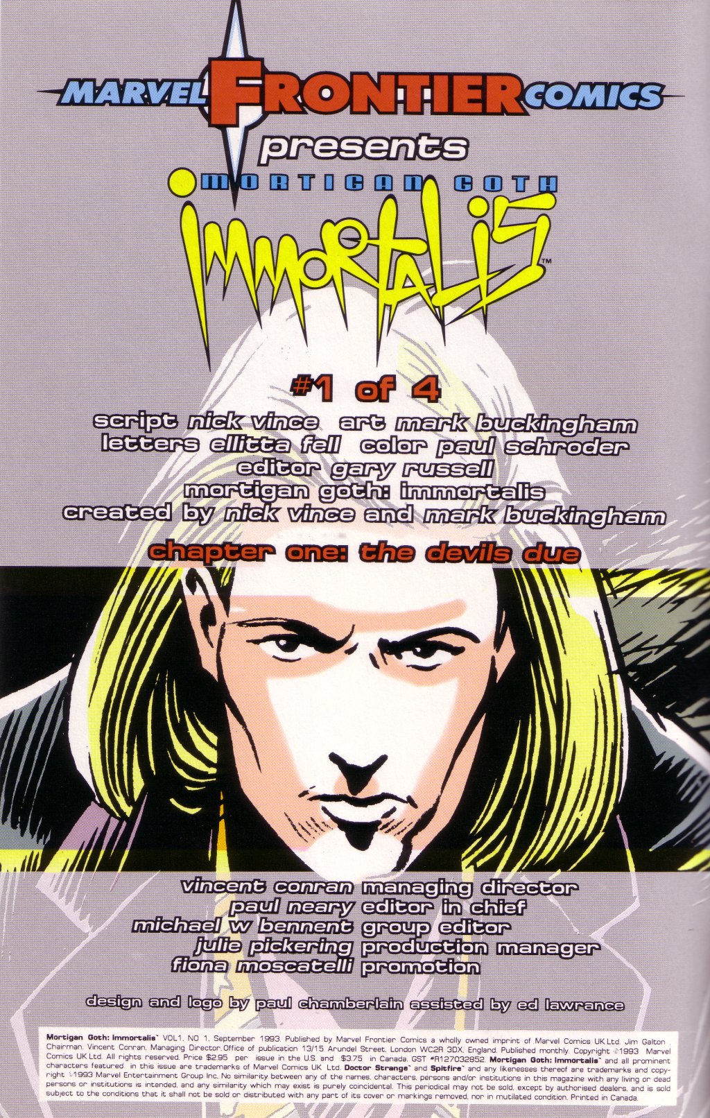 Read online Mortigan Goth: Immortalis comic -  Issue #1 - 2
