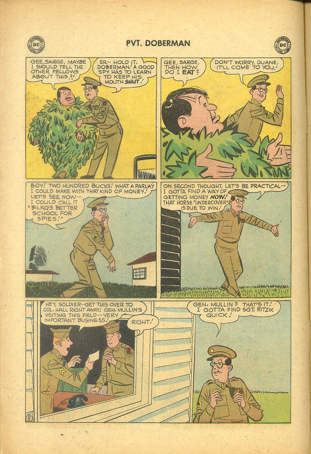 Read online Sgt. Bilko's Pvt. Doberman comic -  Issue #1 - 10