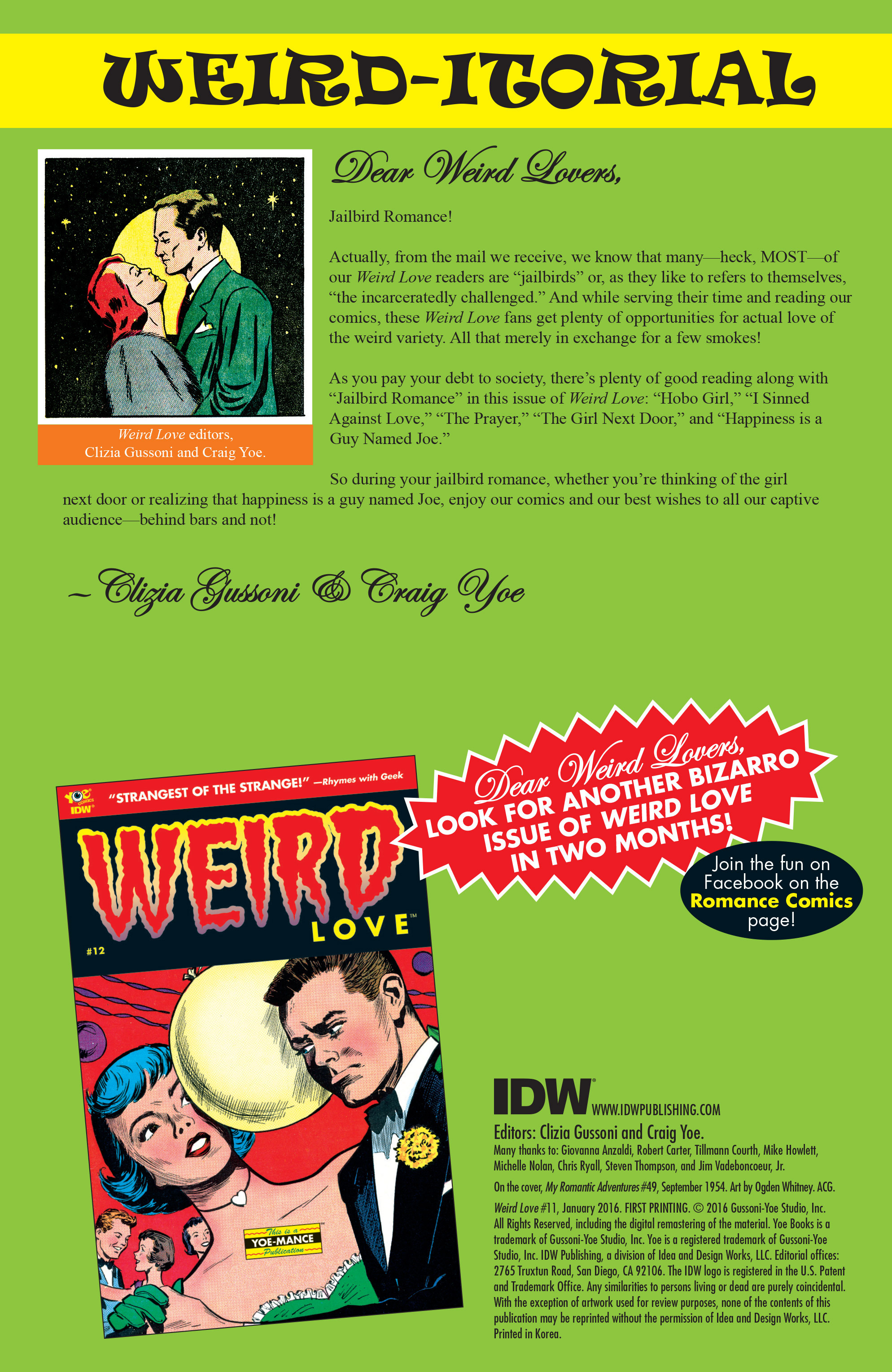 Read online Weird Love comic -  Issue #11 - 2
