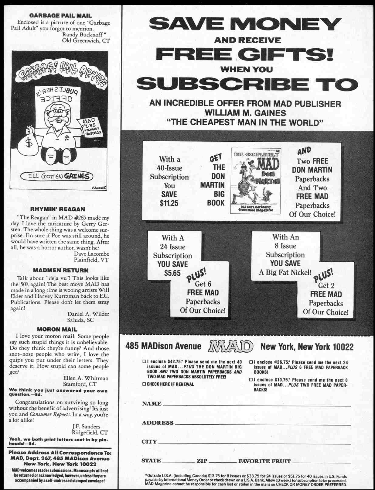 Read online MAD comic -  Issue #267 - 5