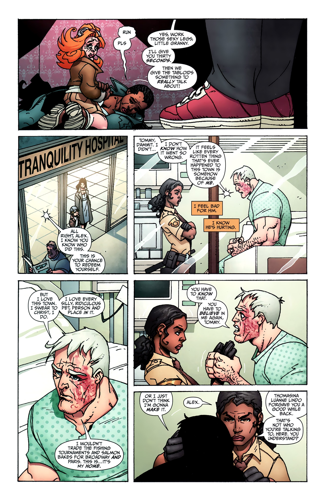 Read online Welcome To Tranquility: One Foot In The Grave comic -  Issue #4 - 4