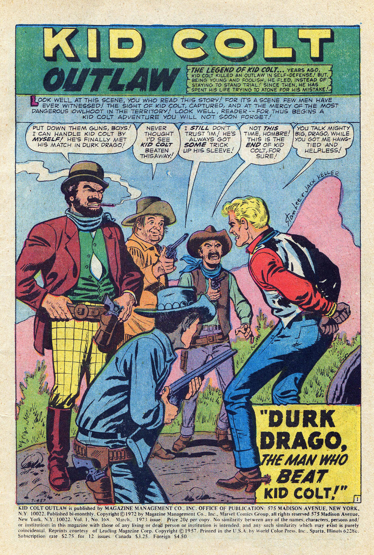 Read online Kid Colt Outlaw comic -  Issue #168 - 3