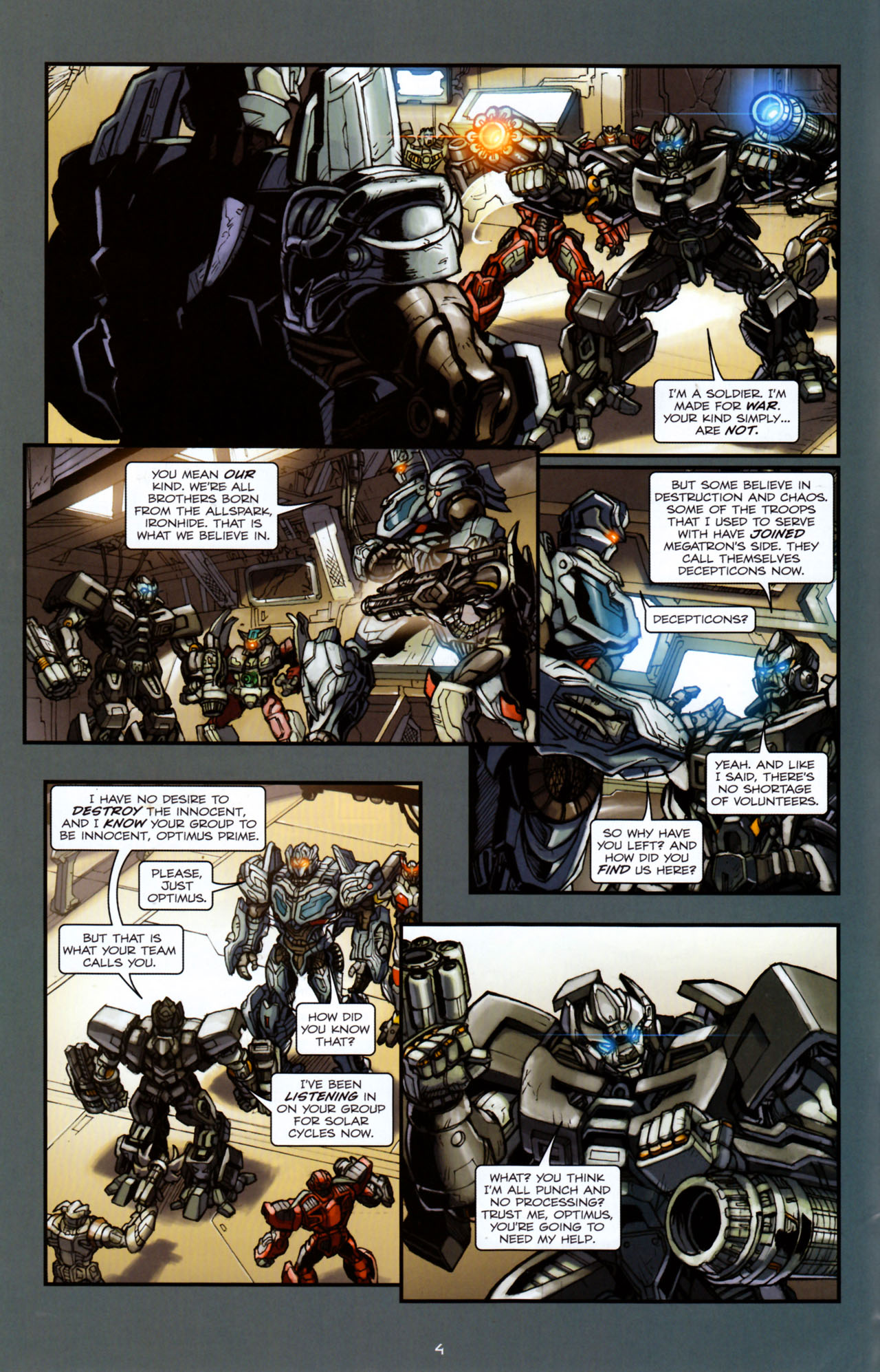 Read online Transformers: Defiance comic -  Issue #4 - 5