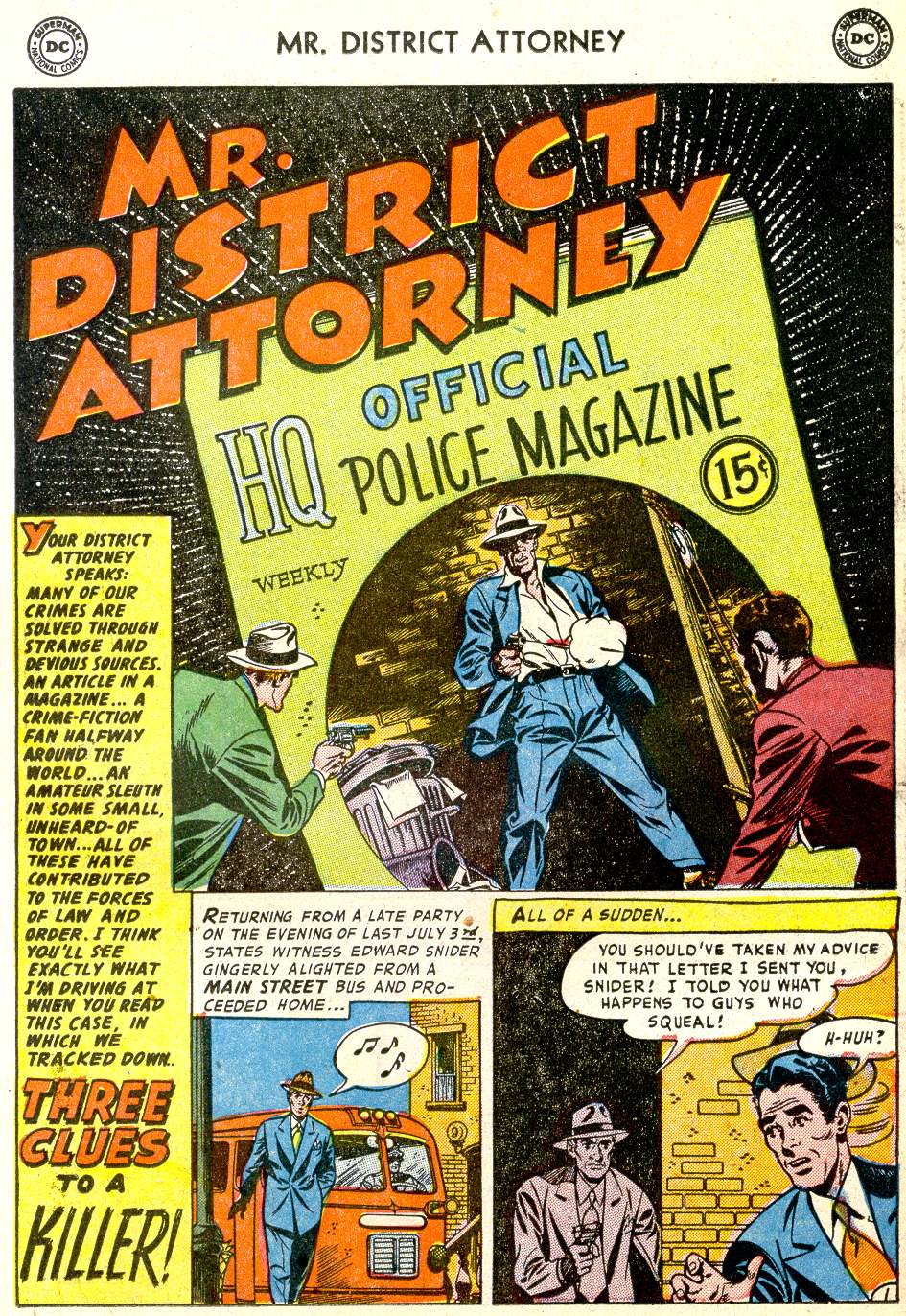 Read online Mr. District Attorney comic -  Issue #31 - 15