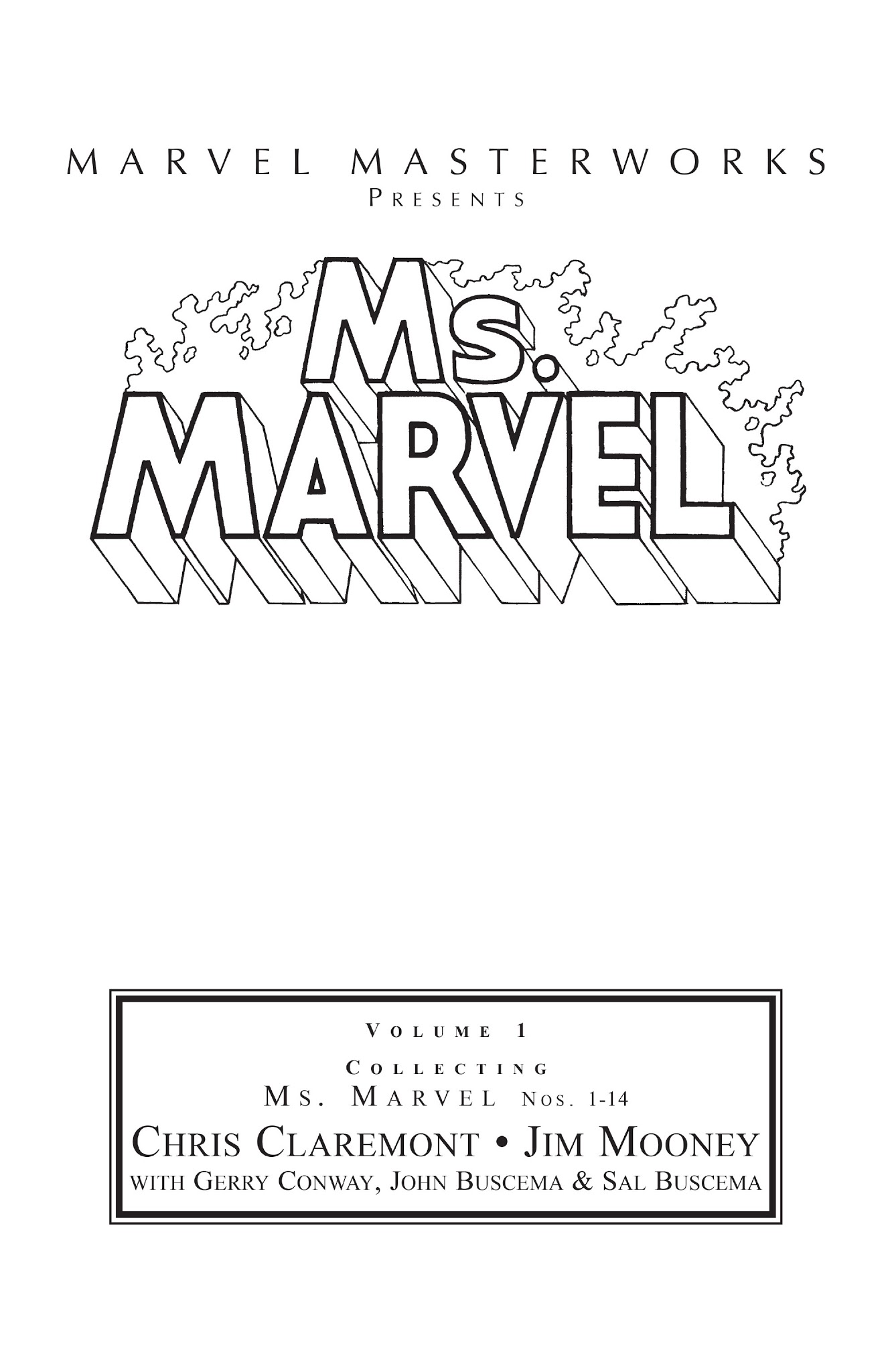 Read online Marvel Masterworks: Ms. Marvel comic -  Issue # TPB 1 - 2