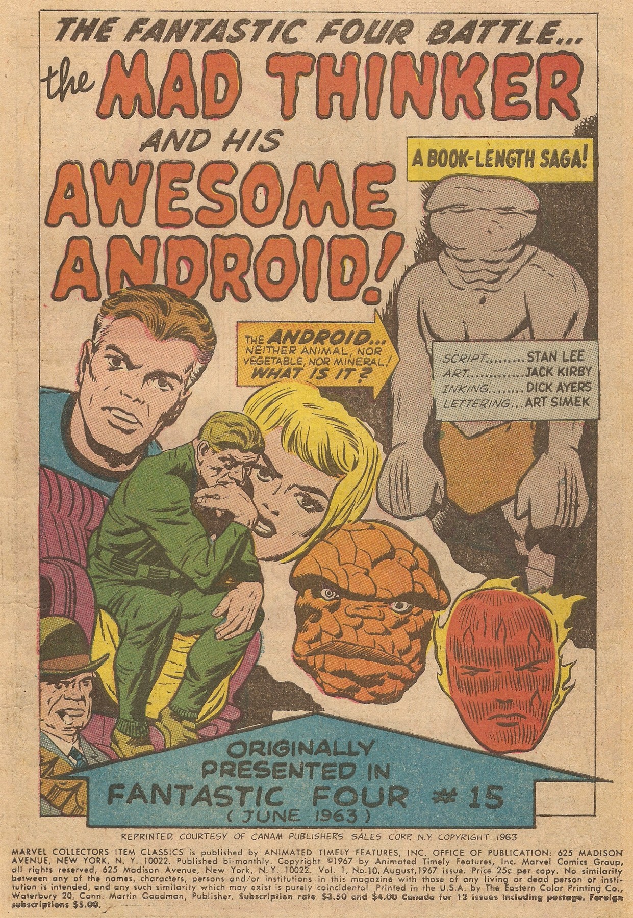 Read online Marvel Collectors' Item Classics comic -  Issue #10 - 3