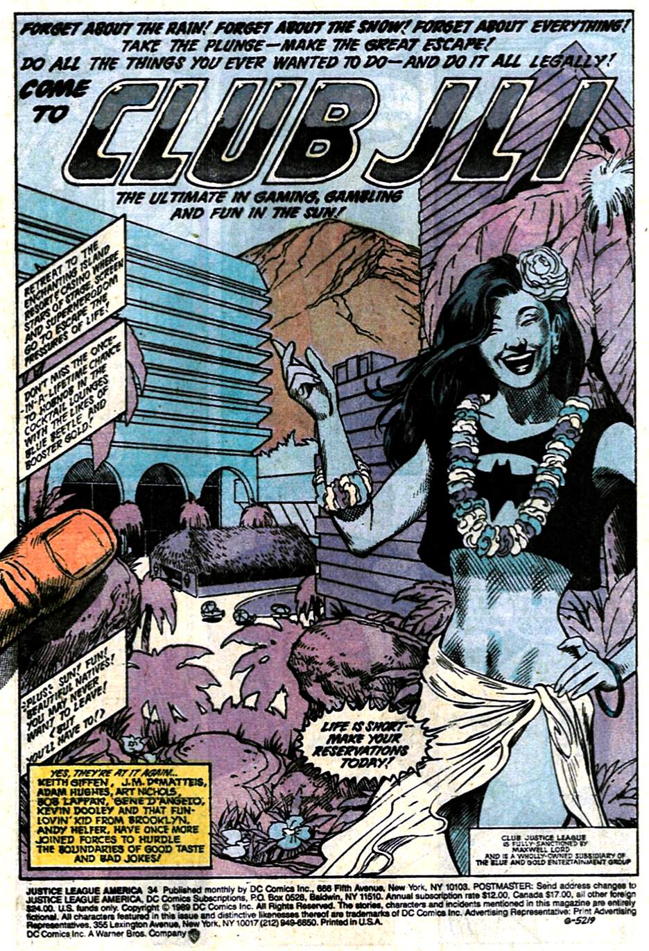 Read online Justice League America comic -  Issue #34 - 4