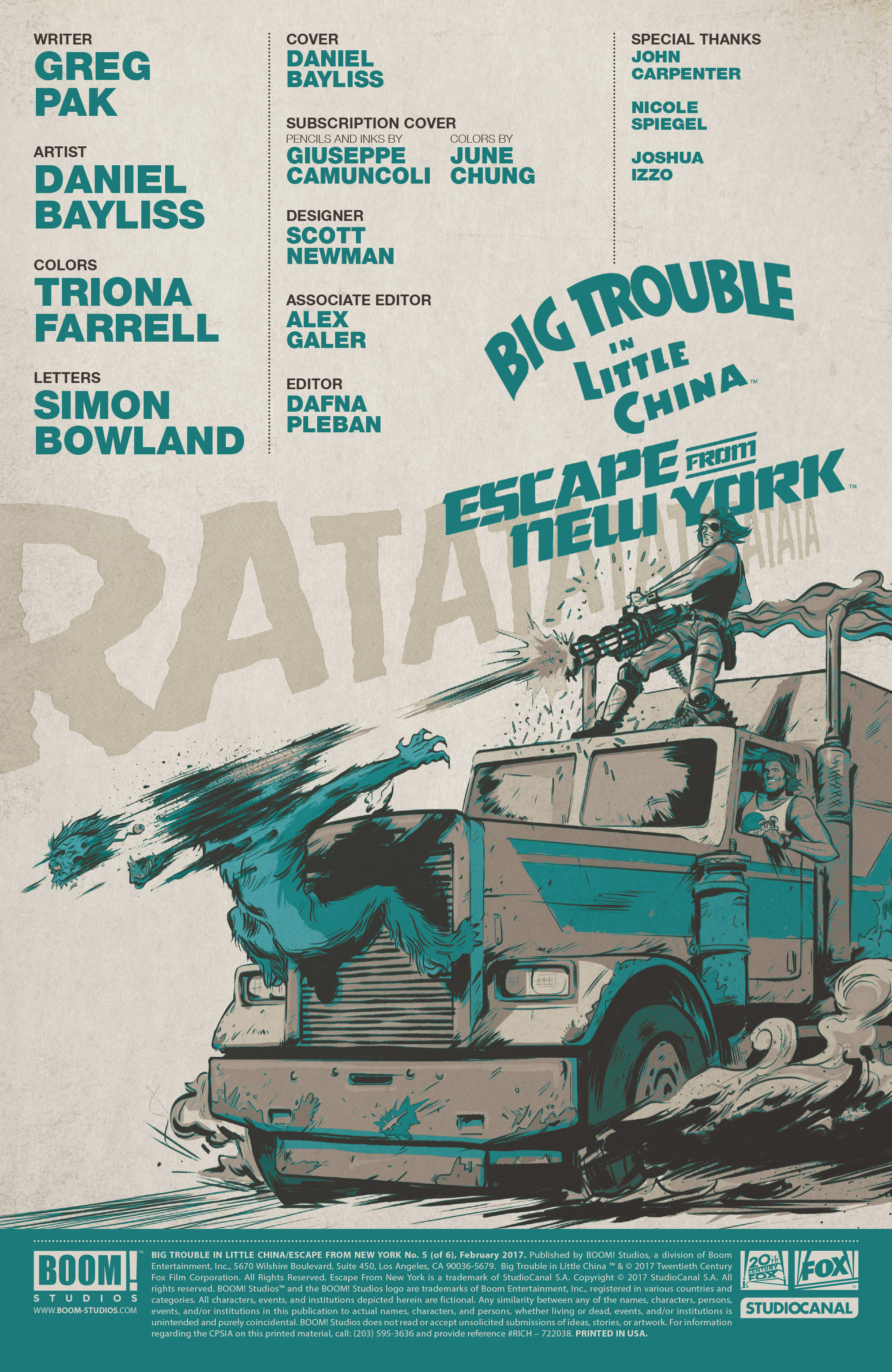 Read online Big Trouble in Little China/Escape From New York comic -  Issue #5 - 2