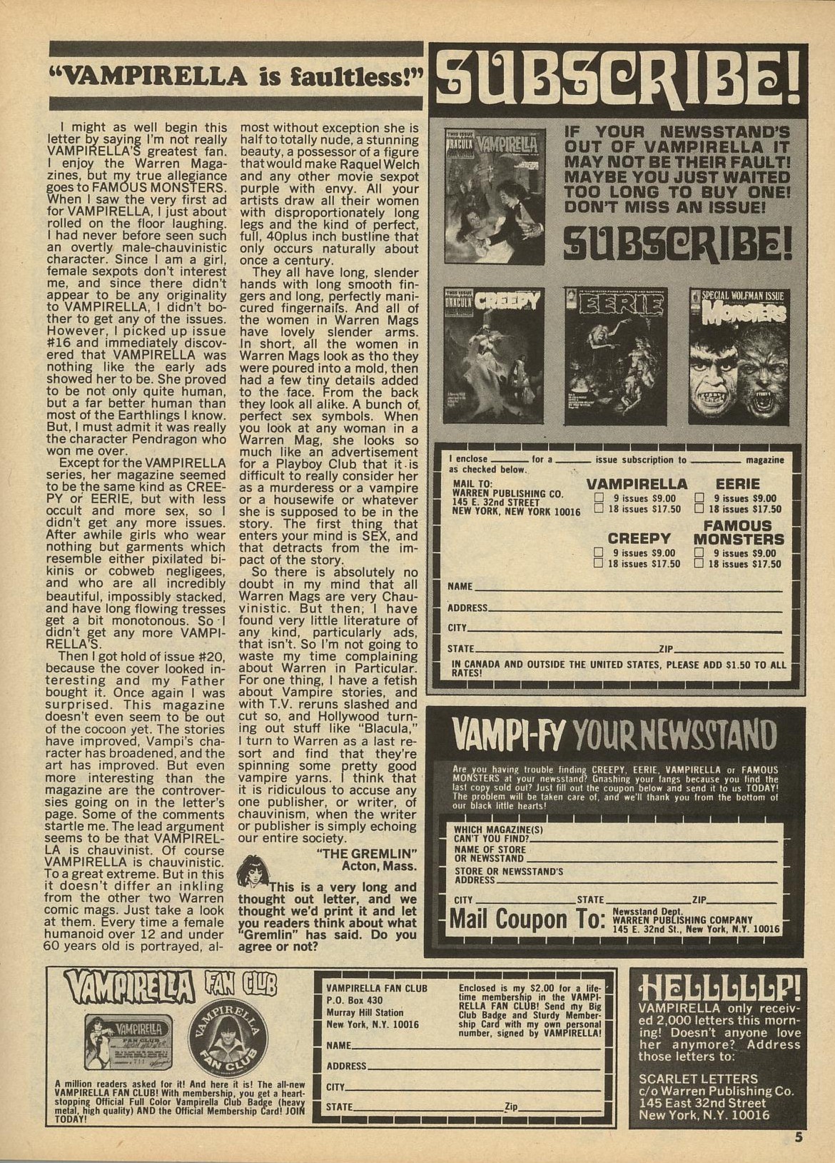 Read online Vampirella (1969) comic -  Issue #22 - 5