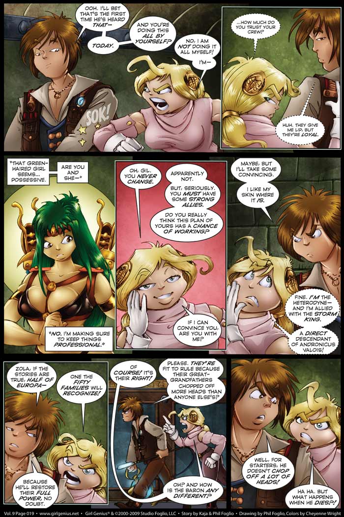 Read online Girl Genius (2002) comic -  Issue #9 - 20