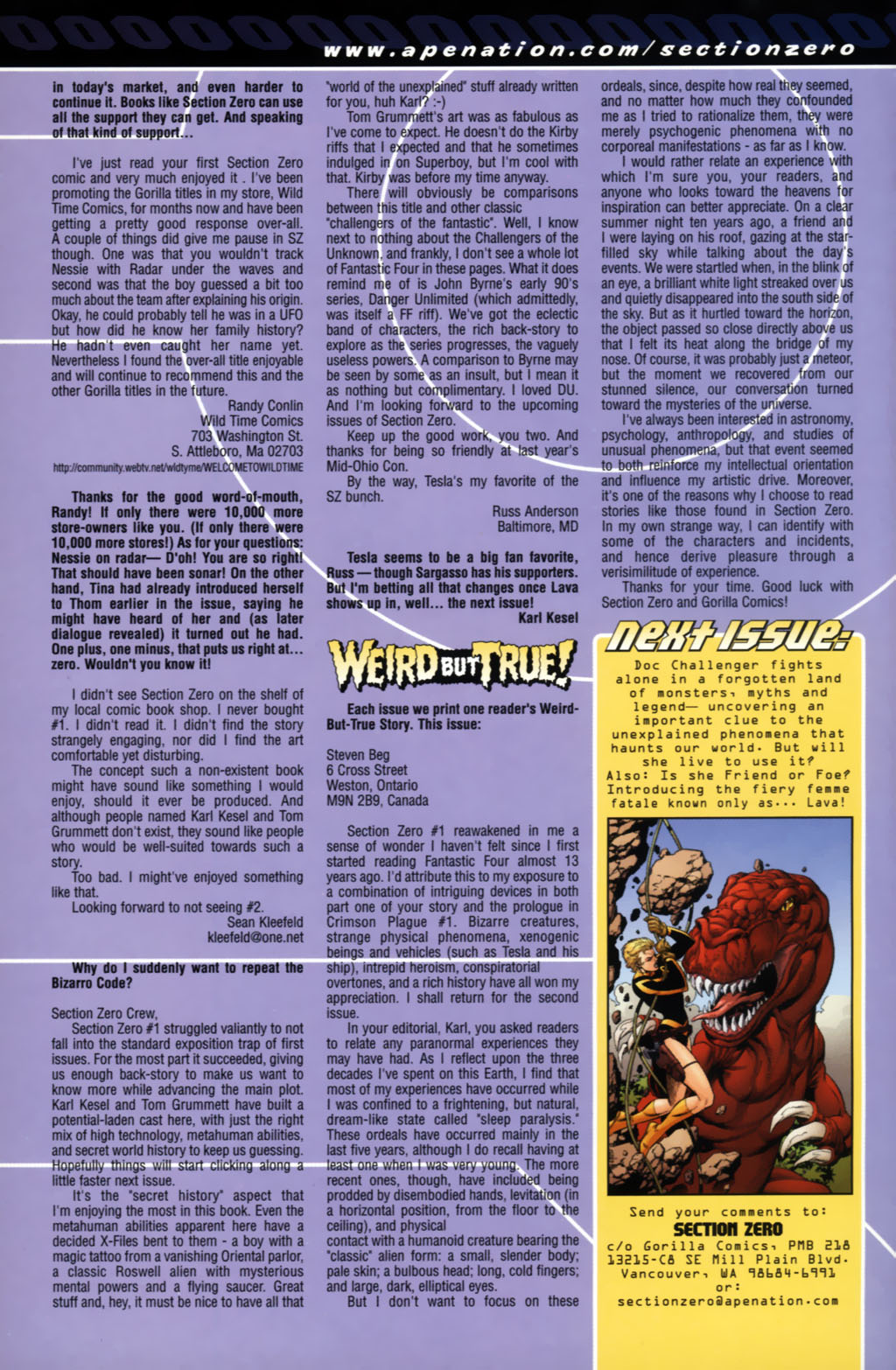 Read online Section Zero comic -  Issue #3 - 28