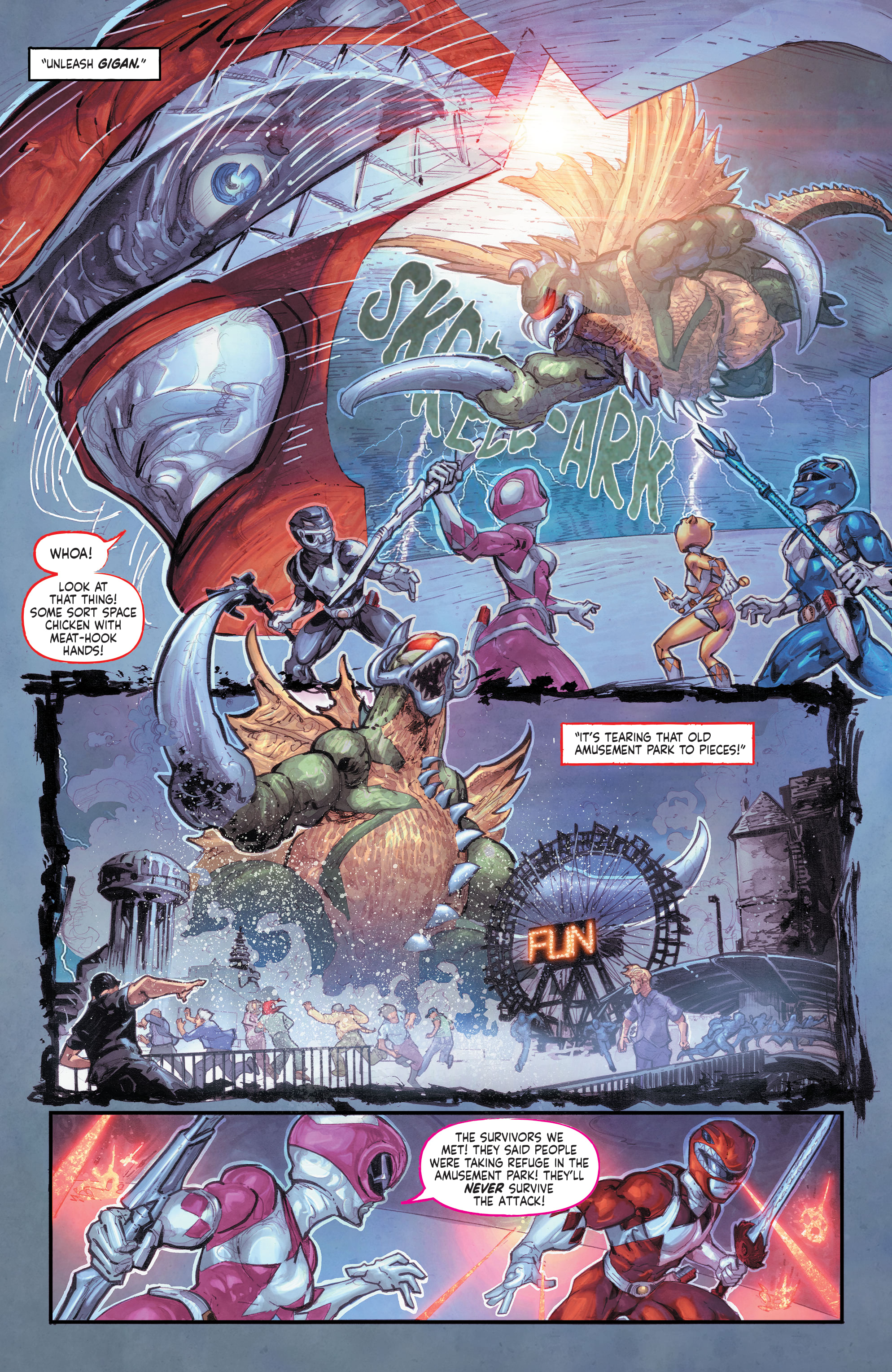 Read online Godzilla vs. The Mighty Morphin Power Rangers comic -  Issue #2 - 16
