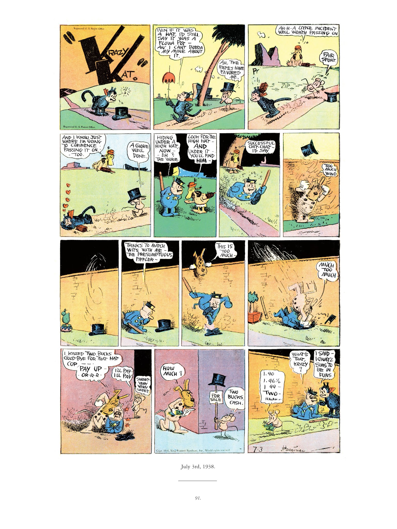 Read online Krazy & Ignatz comic -  Issue # TPB 10 - 89