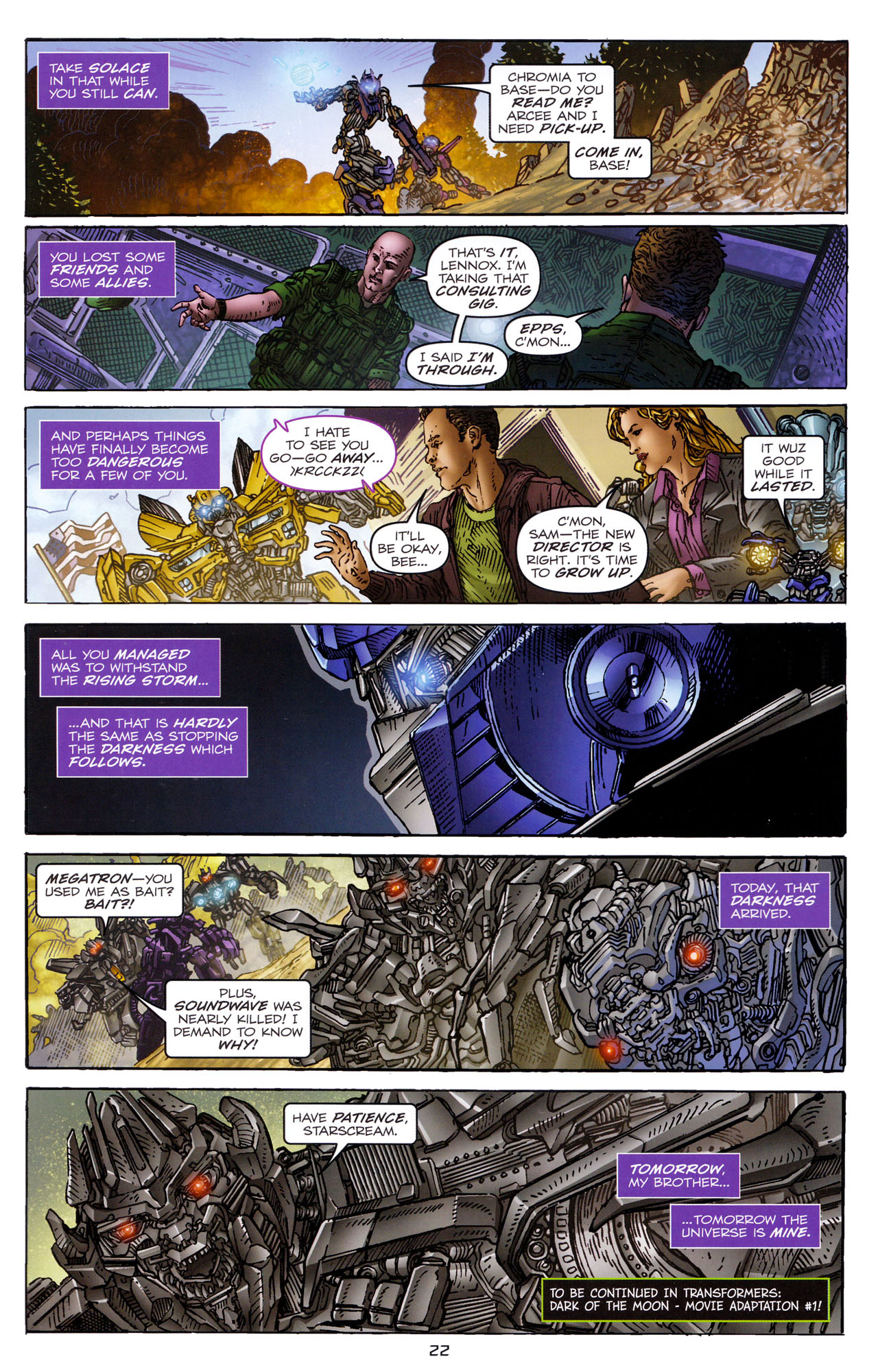 Read online Transformers: Dark of the Moon Rising Storm comic -  Issue #4 - 23