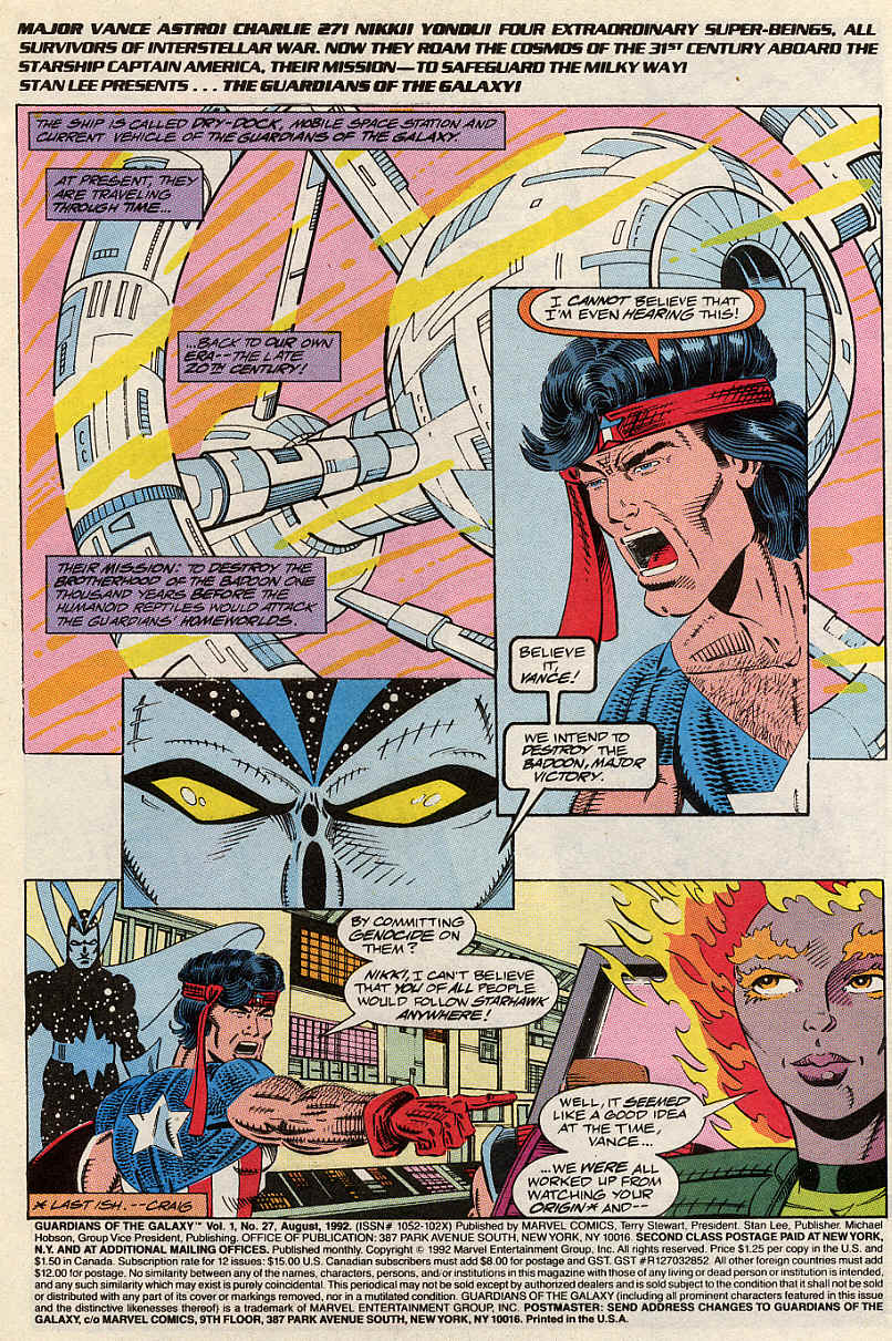 Guardians of the Galaxy (1990) issue 27 - Page 2
