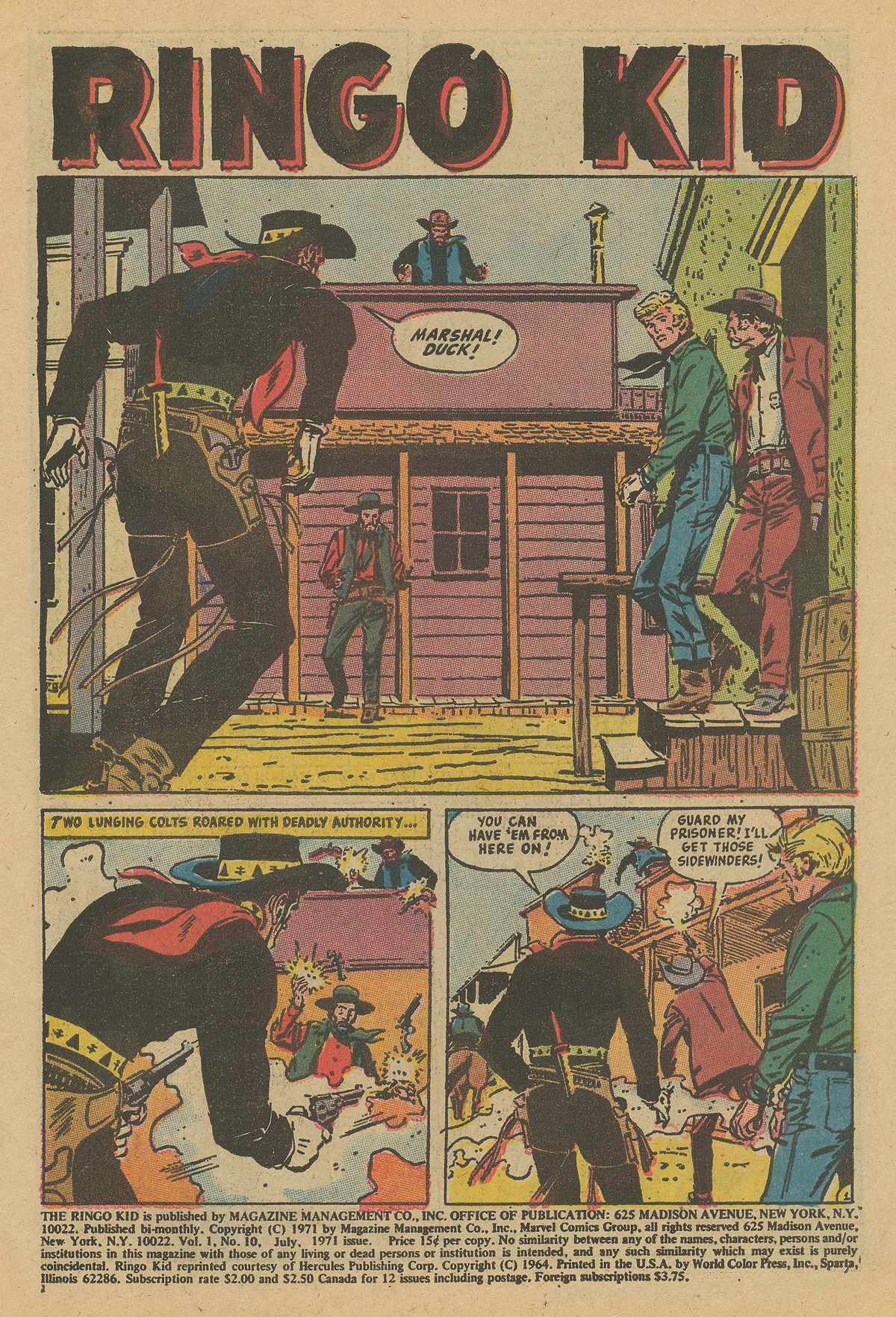 Read online Ringo Kid (1970) comic -  Issue #10 - 3