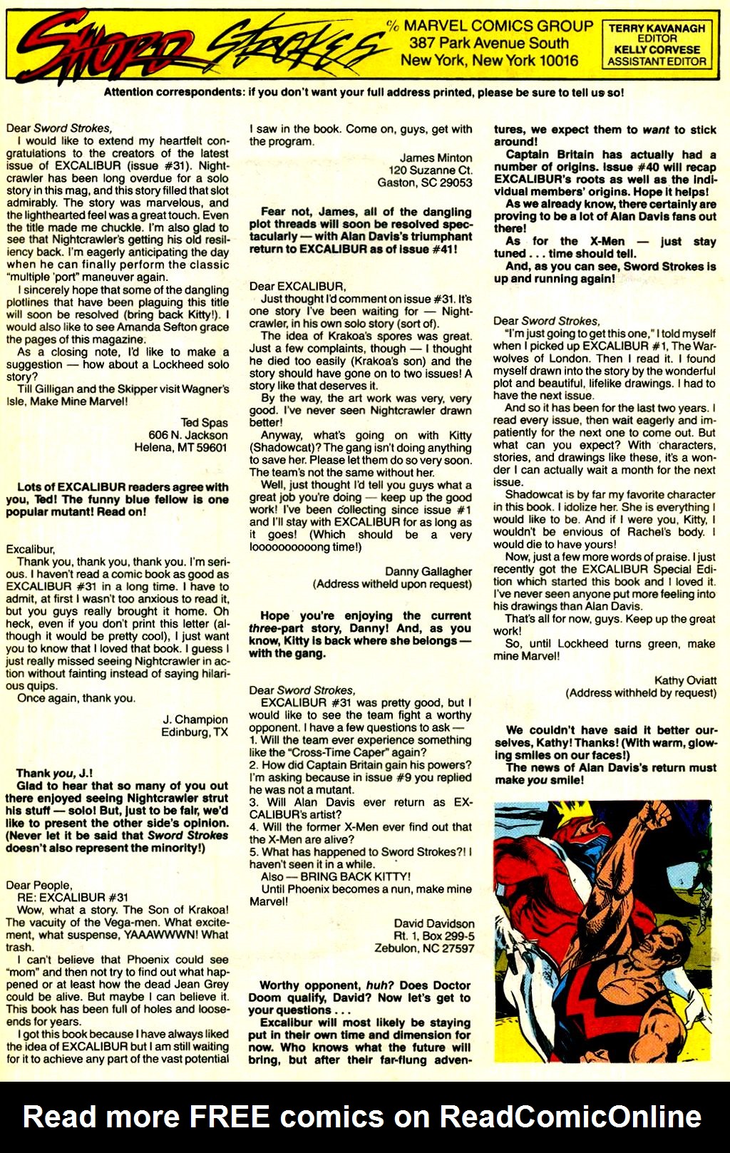 Read online Excalibur (1988) comic -  Issue #37 - 23