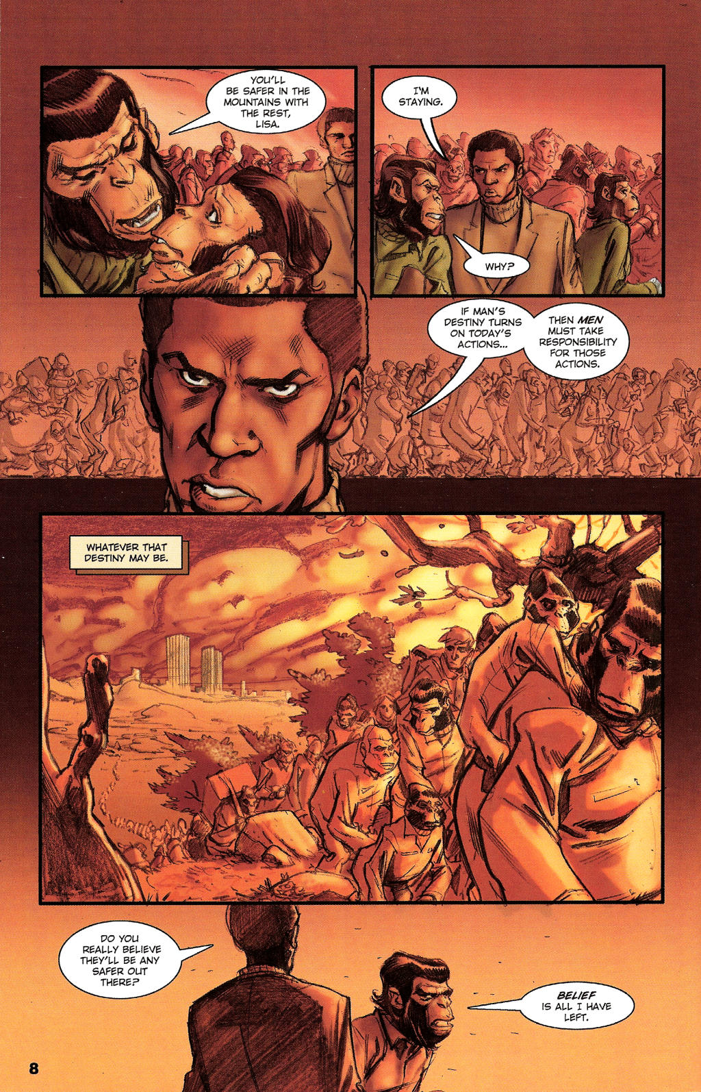 Read online Revolution on the Planet of the Apes comic -  Issue #6 - 8