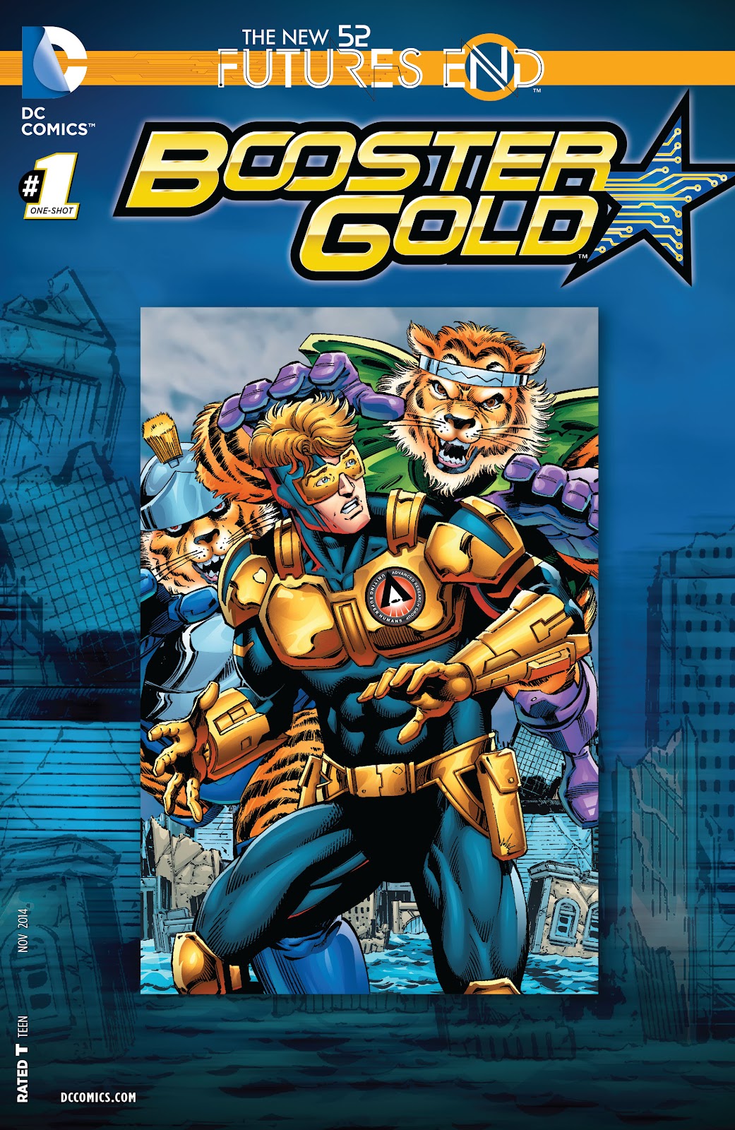 Booster Gold - Futures End issue 01 - Page 1
