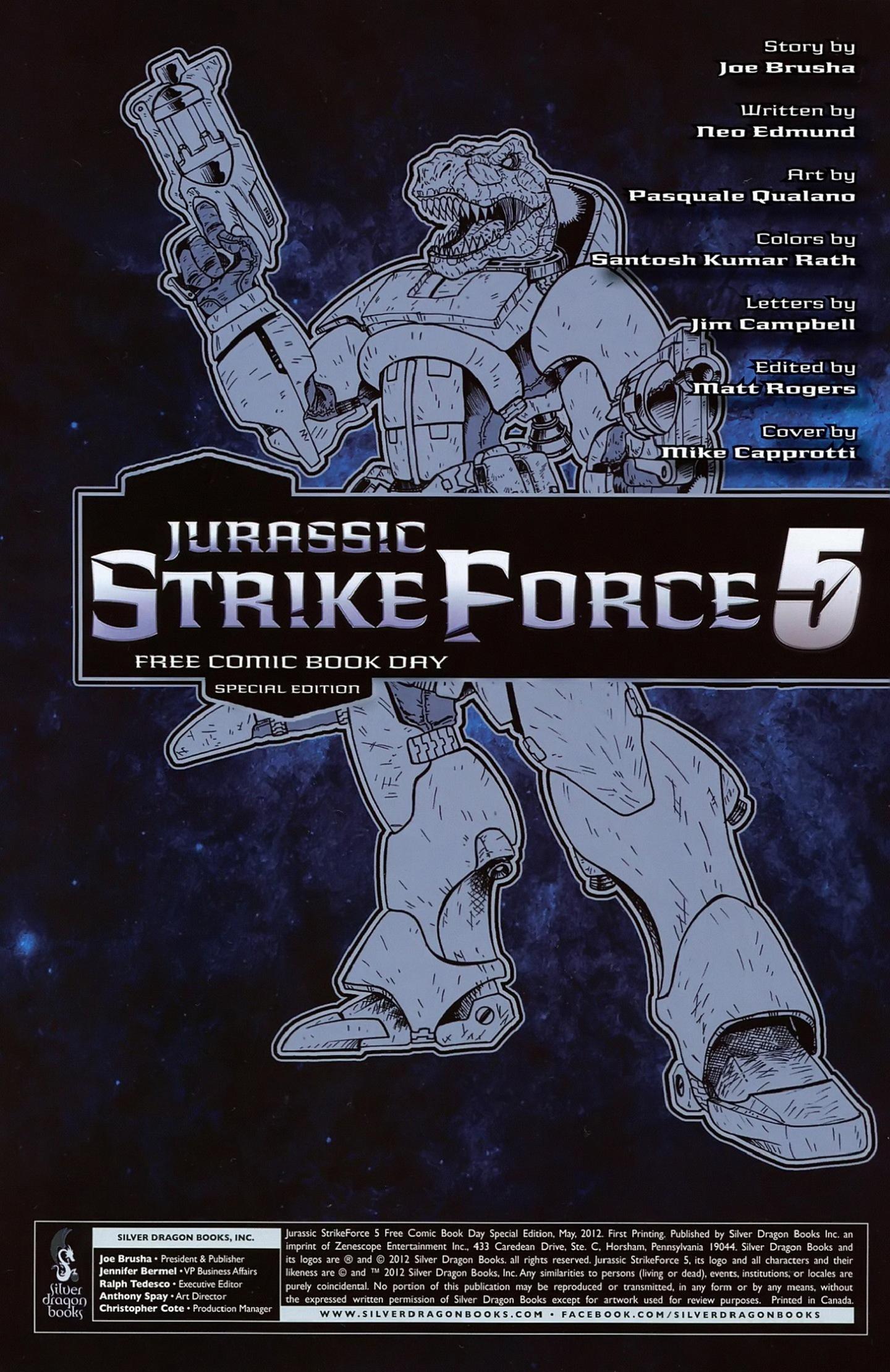 Read online Jurassic StrikeForce 5 comic -  Issue # _Special - 2