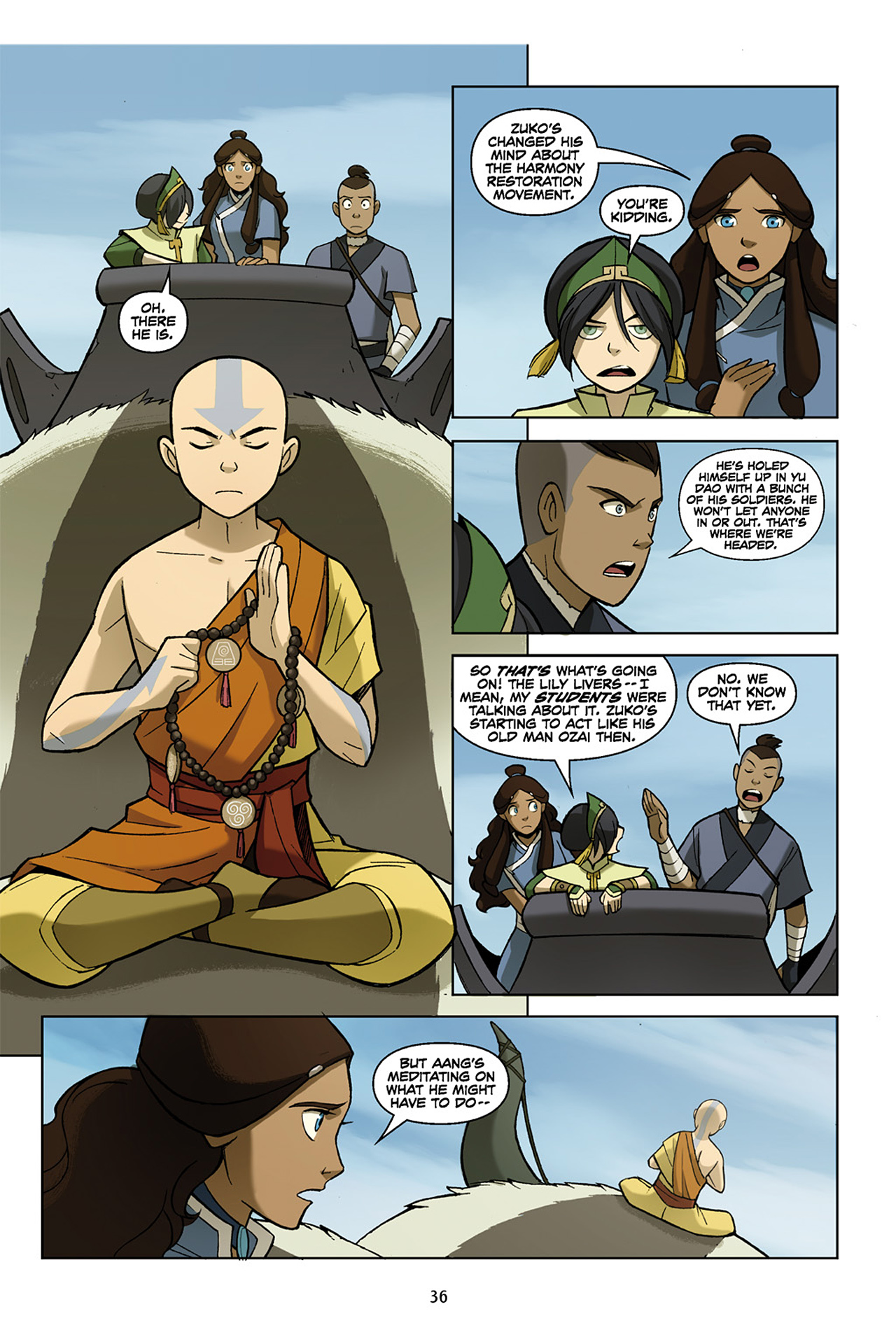 Read online Nickelodeon Avatar: The Last Airbender - The Promise comic -  Issue # Part 1 - 37