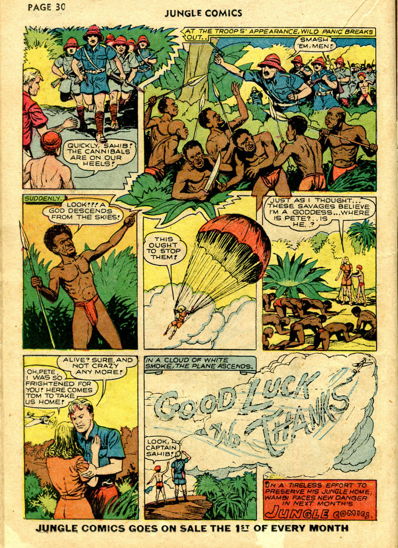 Read online Jungle Comics comic -  Issue #28 - 33