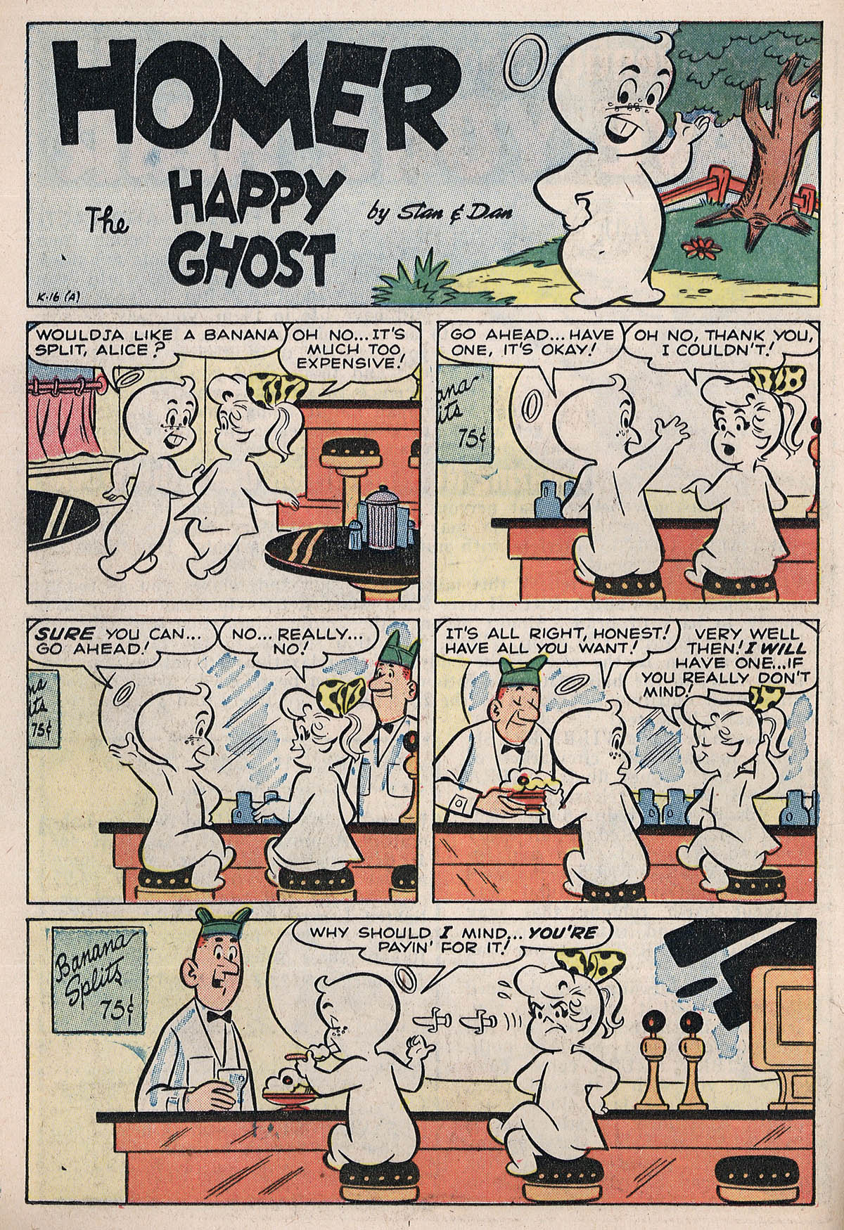 Read online Homer, the Happy Ghost comic -  Issue #10 - 14