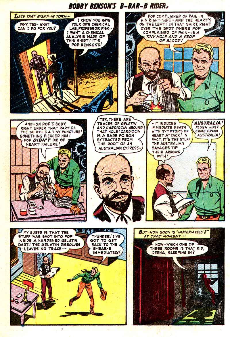 Read online Bobby Benson's B-Bar-B Riders comic -  Issue #7 - 8