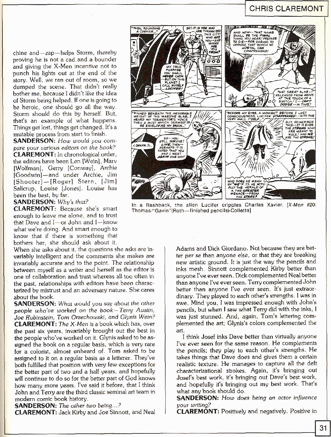 Read online The X-Men Companion comic -  Issue #2 - 31