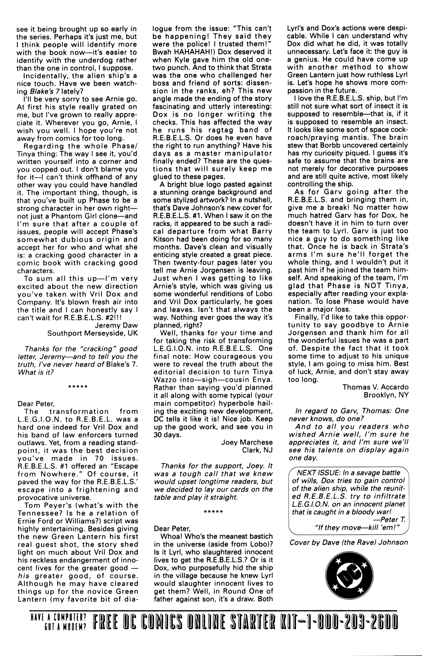 Read online R.E.B.E.L.S. '94 comic -  Issue #4 - 26