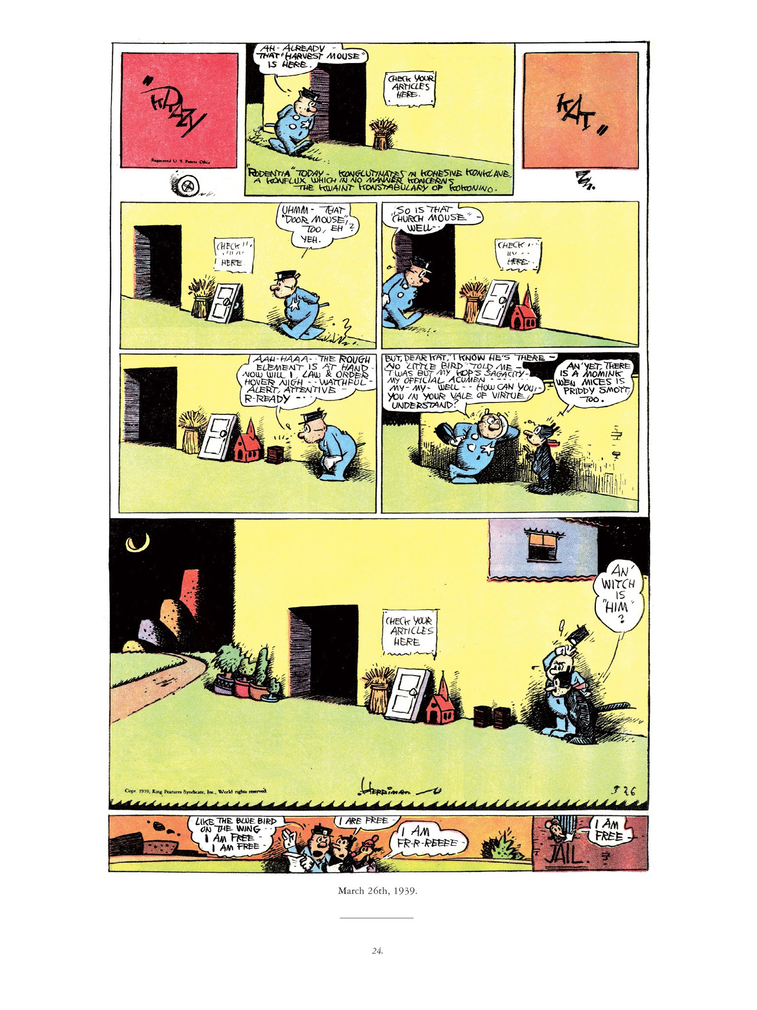 Read online Krazy & Ignatz comic -  Issue # TPB 11 - 24